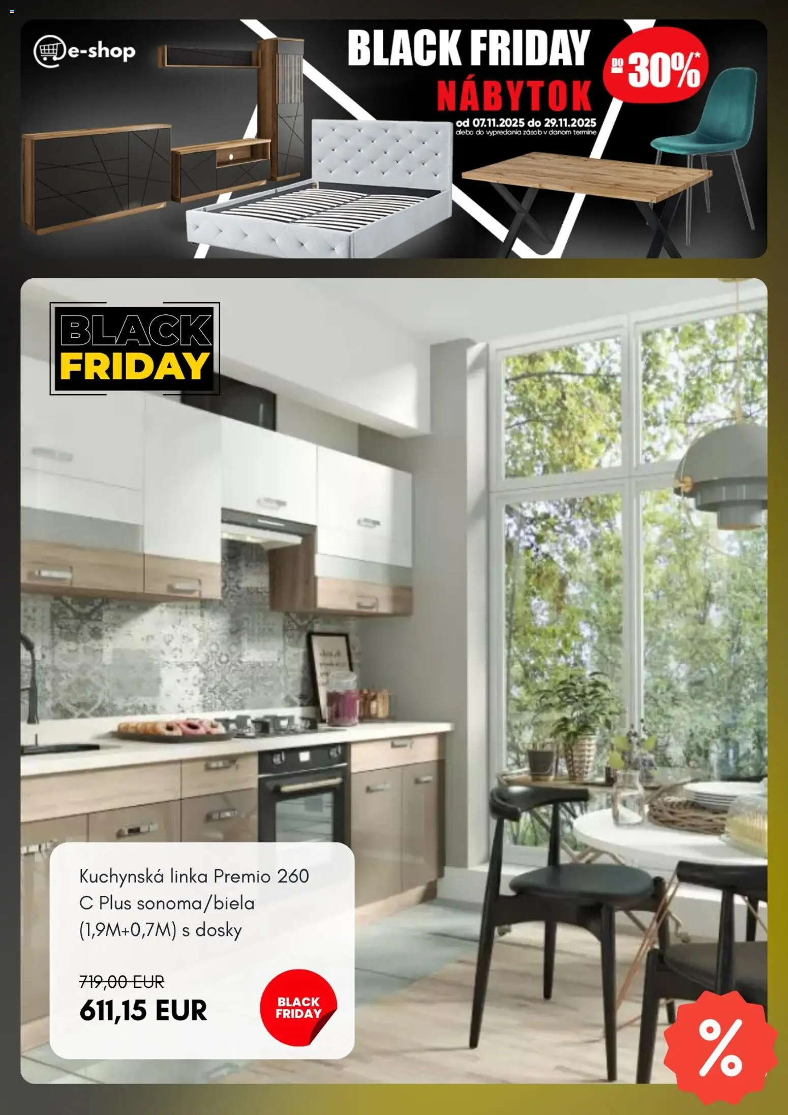 Nové Merkury Market akcie – leták je platný od 07.11.2025 | Strana: 6 | Produkty: Nábytok, Kuchynská linka