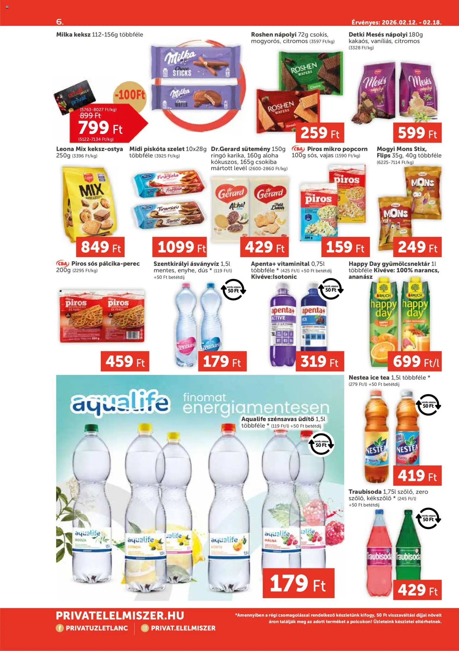 PRIVÁT akciós ujság - amely érvényes a következő dátumtól: 12.02.2026 | Oldal: 6