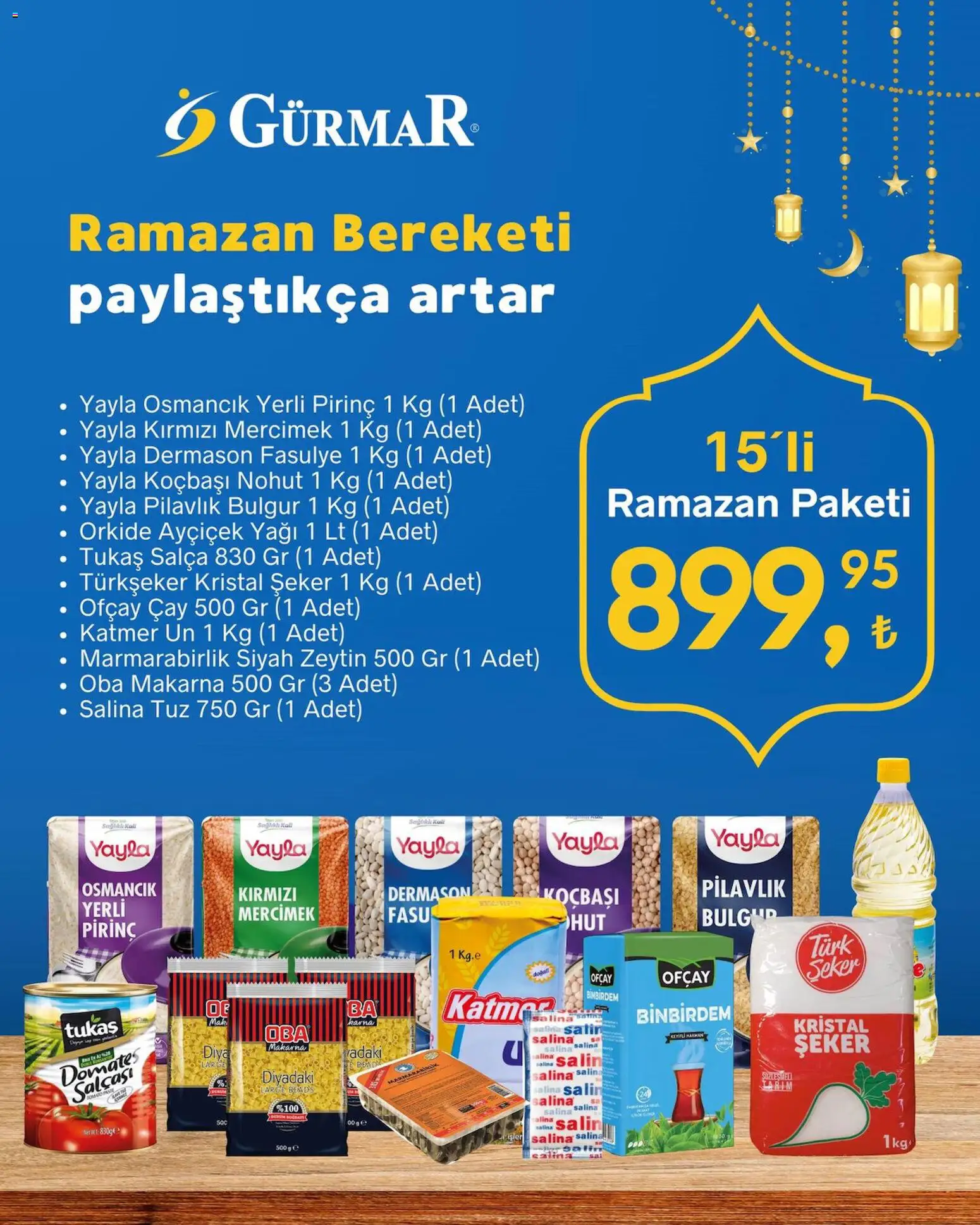 Gürmar Katalog - 18.03.2026 tarihinden itibaren geçerlidir | Sayfa: 1 | Ürünler: Domates, Pirinç, Şeker, Makarna