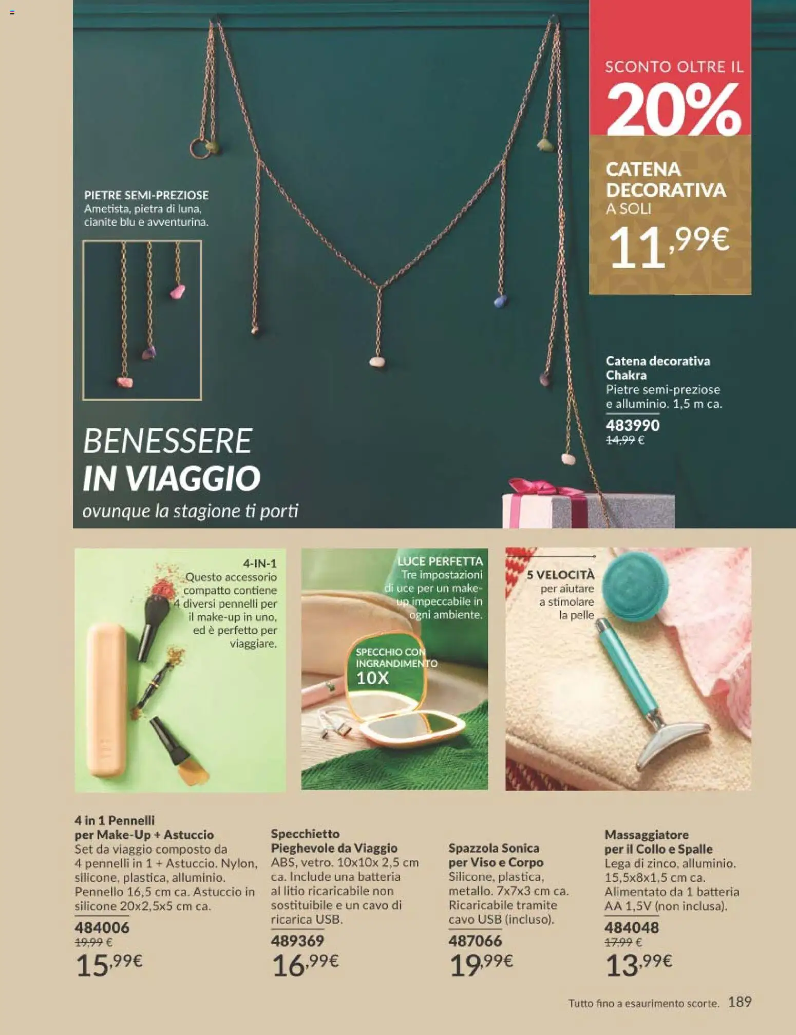 Volantino Avon del 01.11.2025 | Pagina: 189