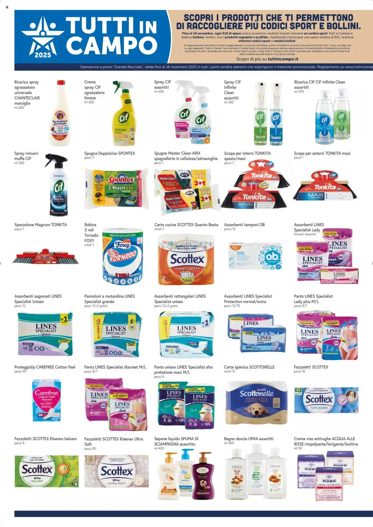 Volantino Galassia del 09.10.2025 | Pagina: 8 | Prodotti: Carta igienica, Sapone, Bagno, Doccia