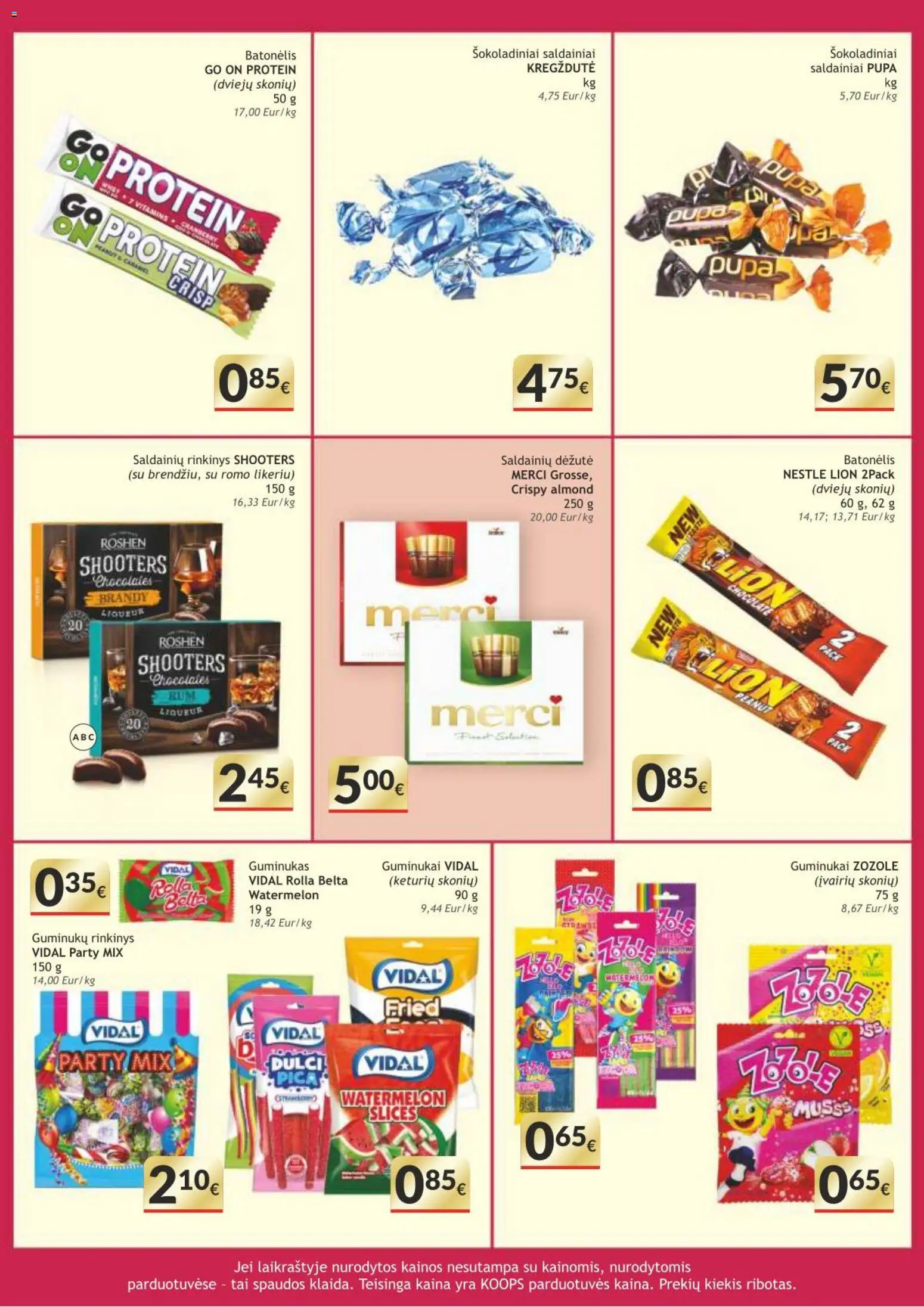 Koops akcijos nuo 16.02.2026 | Puslapis: 8 | Prekių: Guminukai, Saldainiai