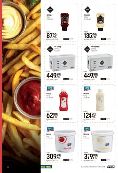 18.03.2026 tarihinden itibaren geçerli olan Metro kataloğu önizlemesi | Sayfa: 22 | Ürünler: Ketçap, Mayonez