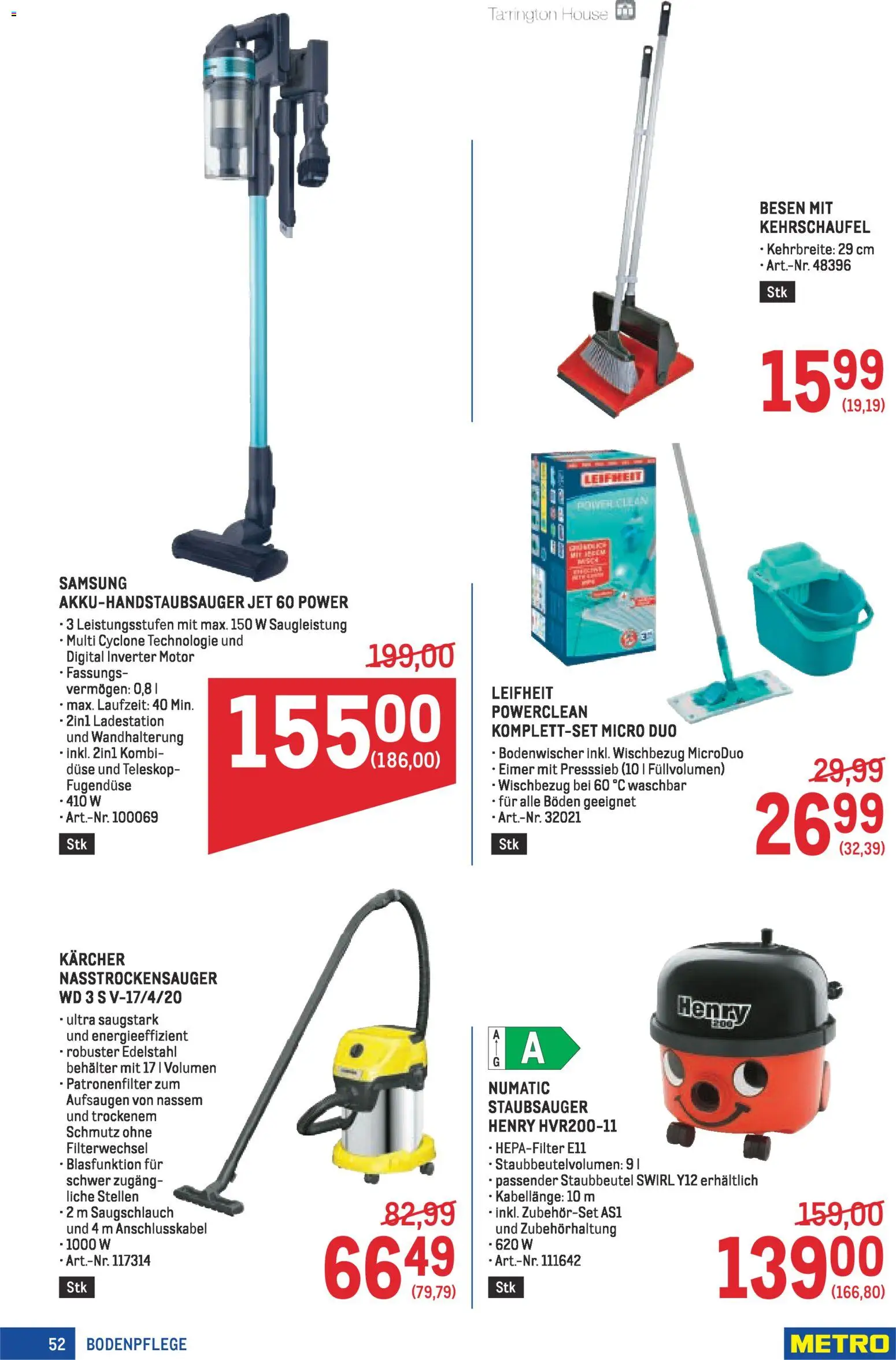 Metro Profi gültig ab 05.02.2026 | Seite: 52 | Produkte: Staubsauger, Samsung