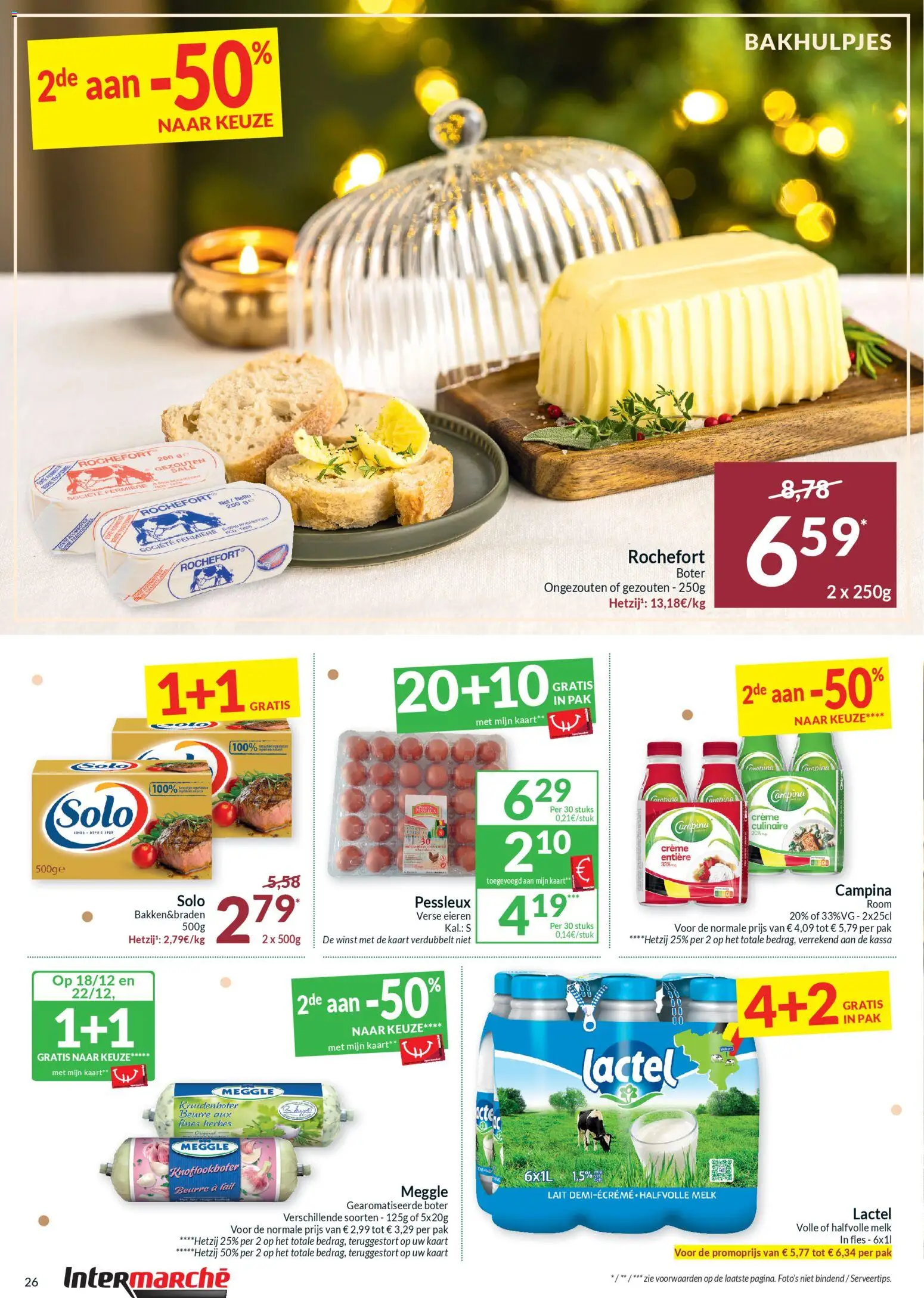 {H1} | Pagina: 26 | Producten: Room, Szeletelt bacon, Kaart, Eieren