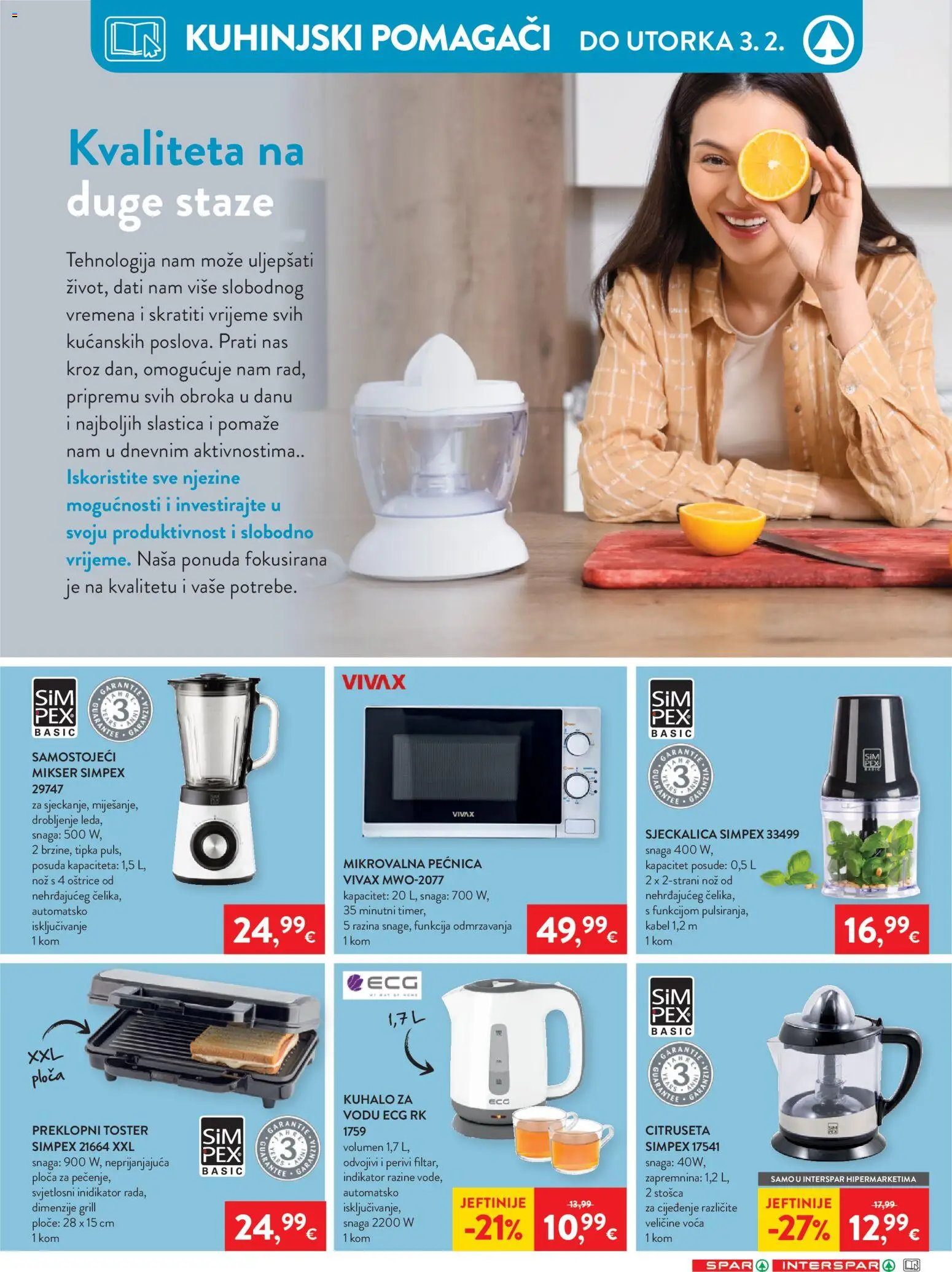 Spar katalog | vrijedi od 21.01.2026 | Stranica: 25 | Proizvodi: Toster, Nož, Sjeckalica, Pećnica