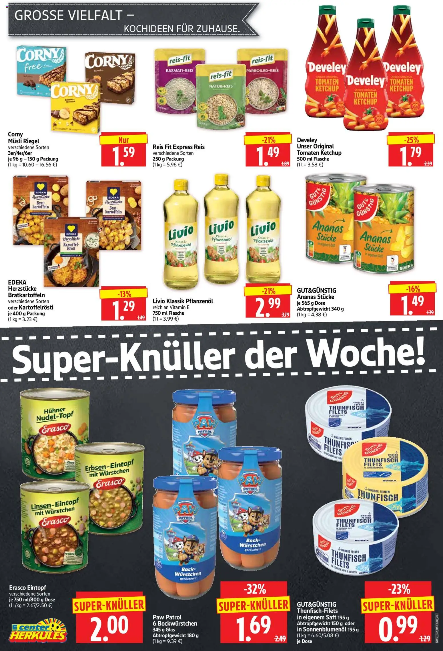 HERKULES Prospekt 	 – gültig ab 05.01.2026 | Seite: 20 | Produkte: Basmatireis, Sonnenblumenol, Kartoffeln, Reis