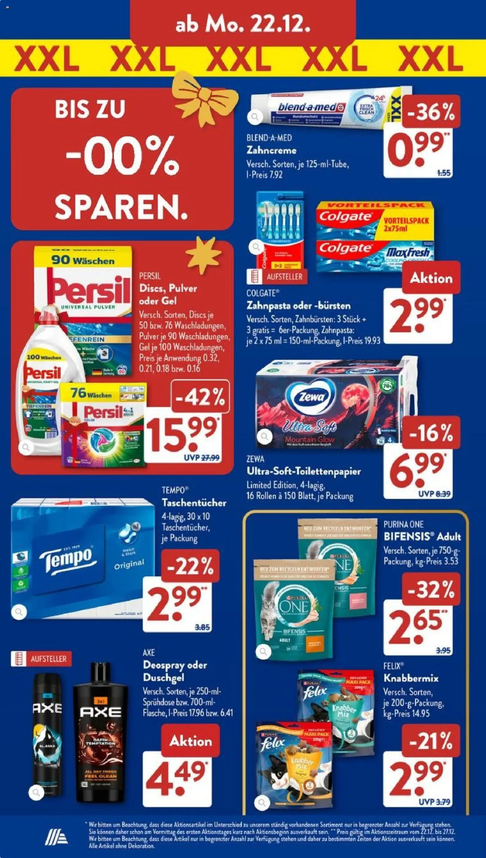 Aldi Süd Prospekt 	 – gültig ab 22.12.2025 | Seite: 28 | Produkte: Zewa, Duschgel, Deospray, Persil