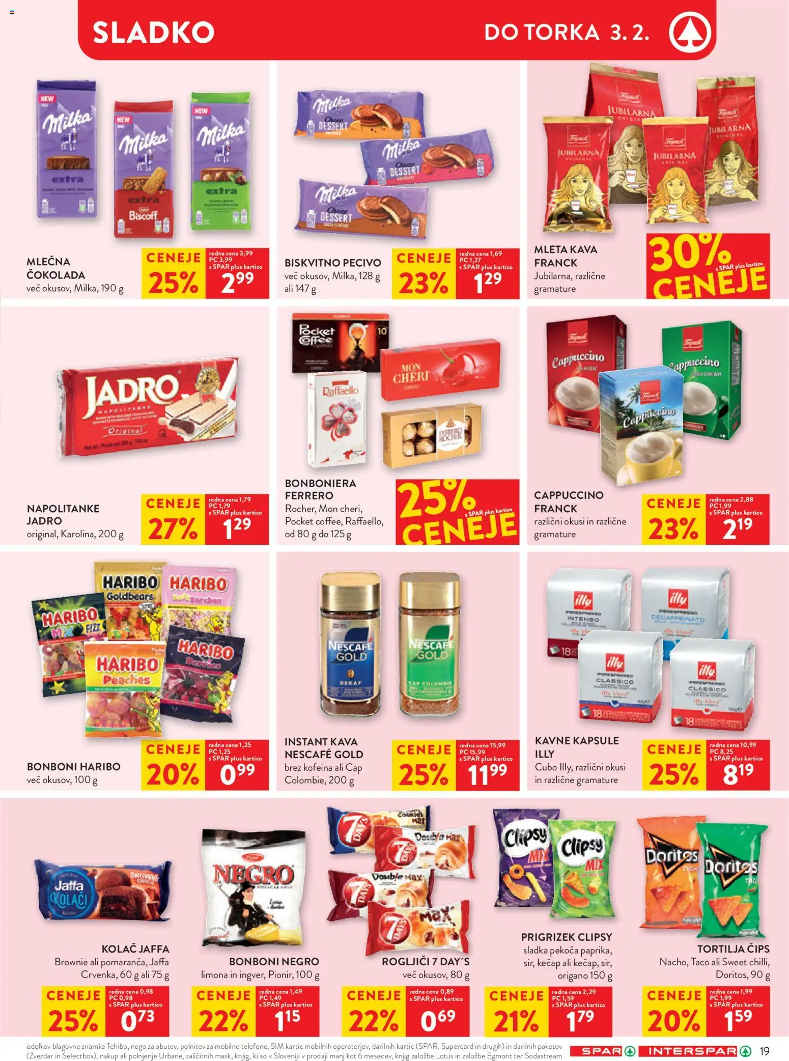 Novi Spar katalog ponudbe – veljaven od 28.01.2026 | Stran: 25 | Izdelki: Kolač, Instant kava, Kavne kapsule, Kecap