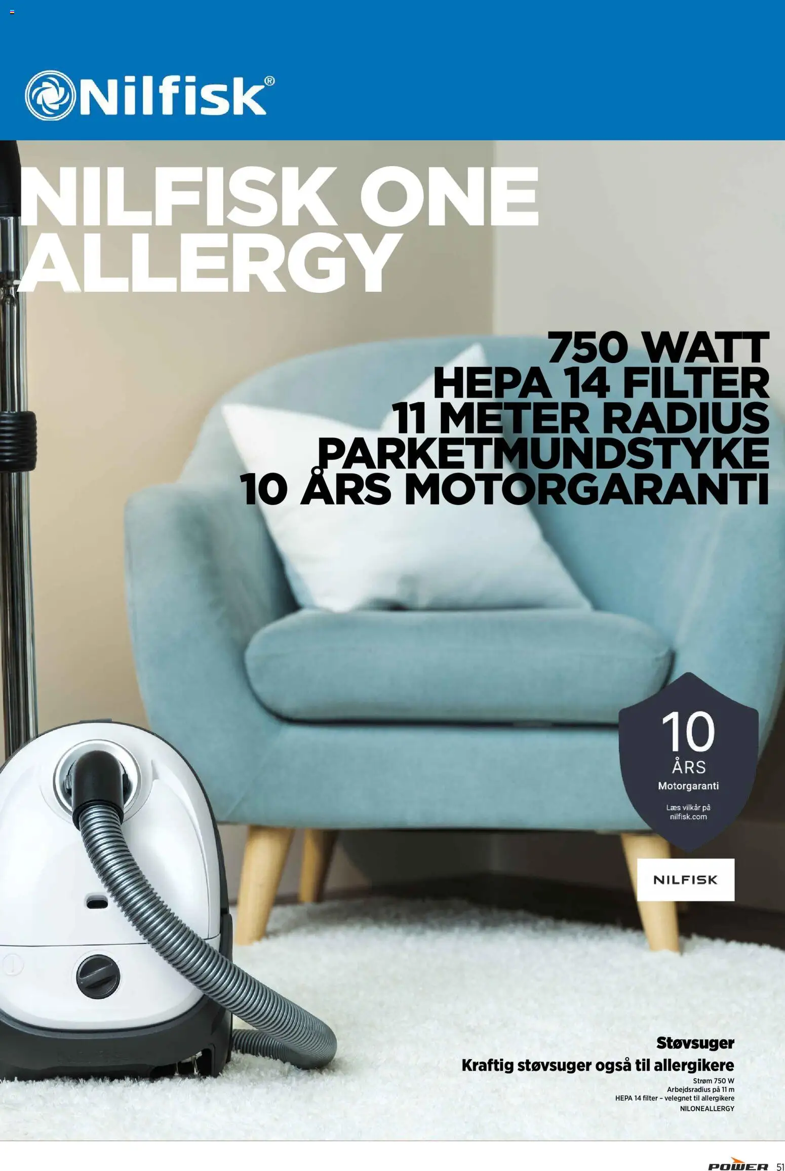 Power tilbudsavis – gyldig fra 13.03.2026 | Side: 51 | Produkter: Støvsuger