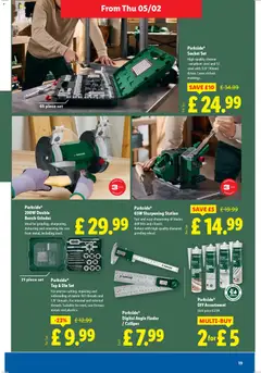 Preview of Lidl - Valentine valid from 05.02.2026 | Page: 19 | Products: Drill, Socket, Grinder