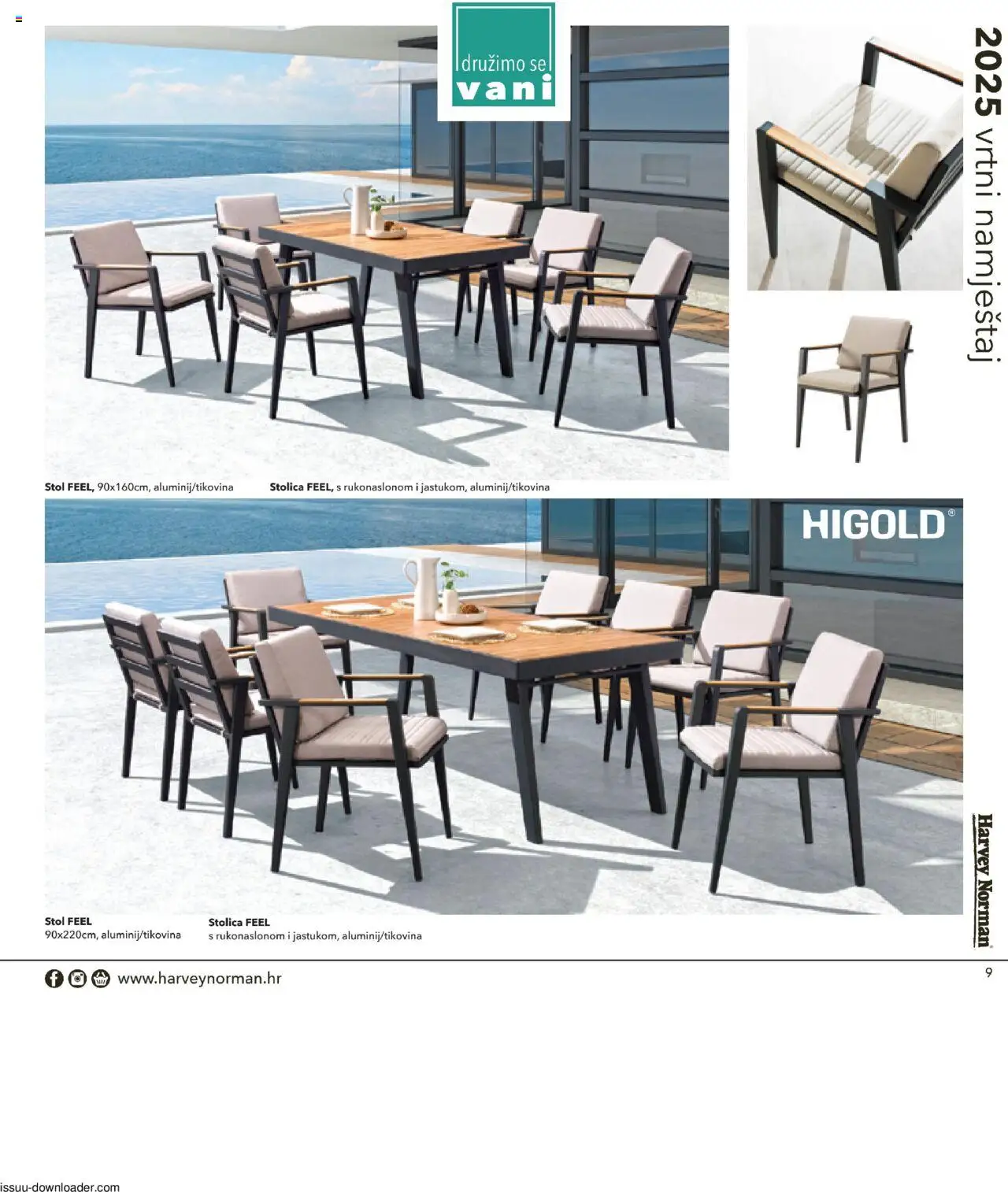 Harvey Norman katalog | vrijedi od 19.03.2025 | Stranica: 9 | Proizvodi: Stol, Stolica, Vrtni namještaj
