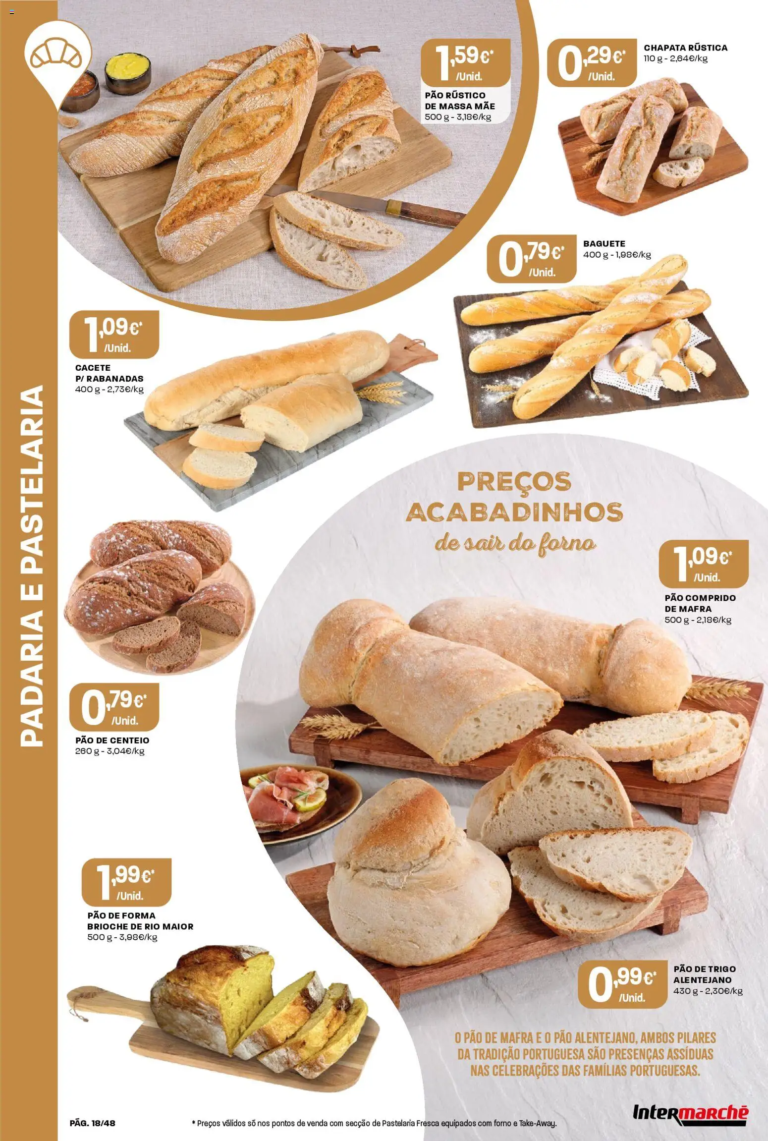 Intermarché folheto │ válido de 11.12.2025 | Página: 18 | Produtos: Pão de forma, Padaria, Pão, Massa