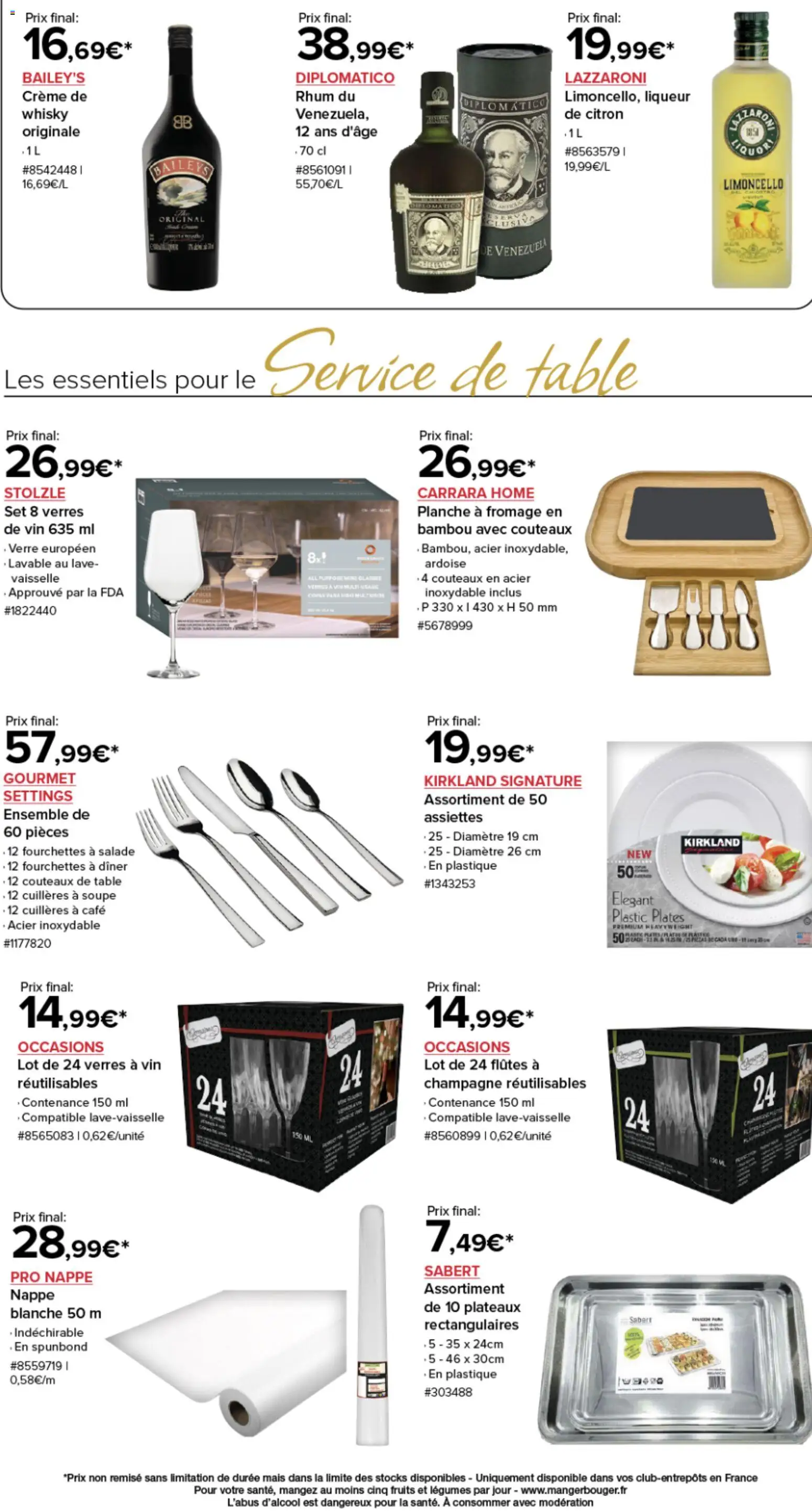{H1} | Page: 6 | Produits: Champagne, Table, Fromage, Café