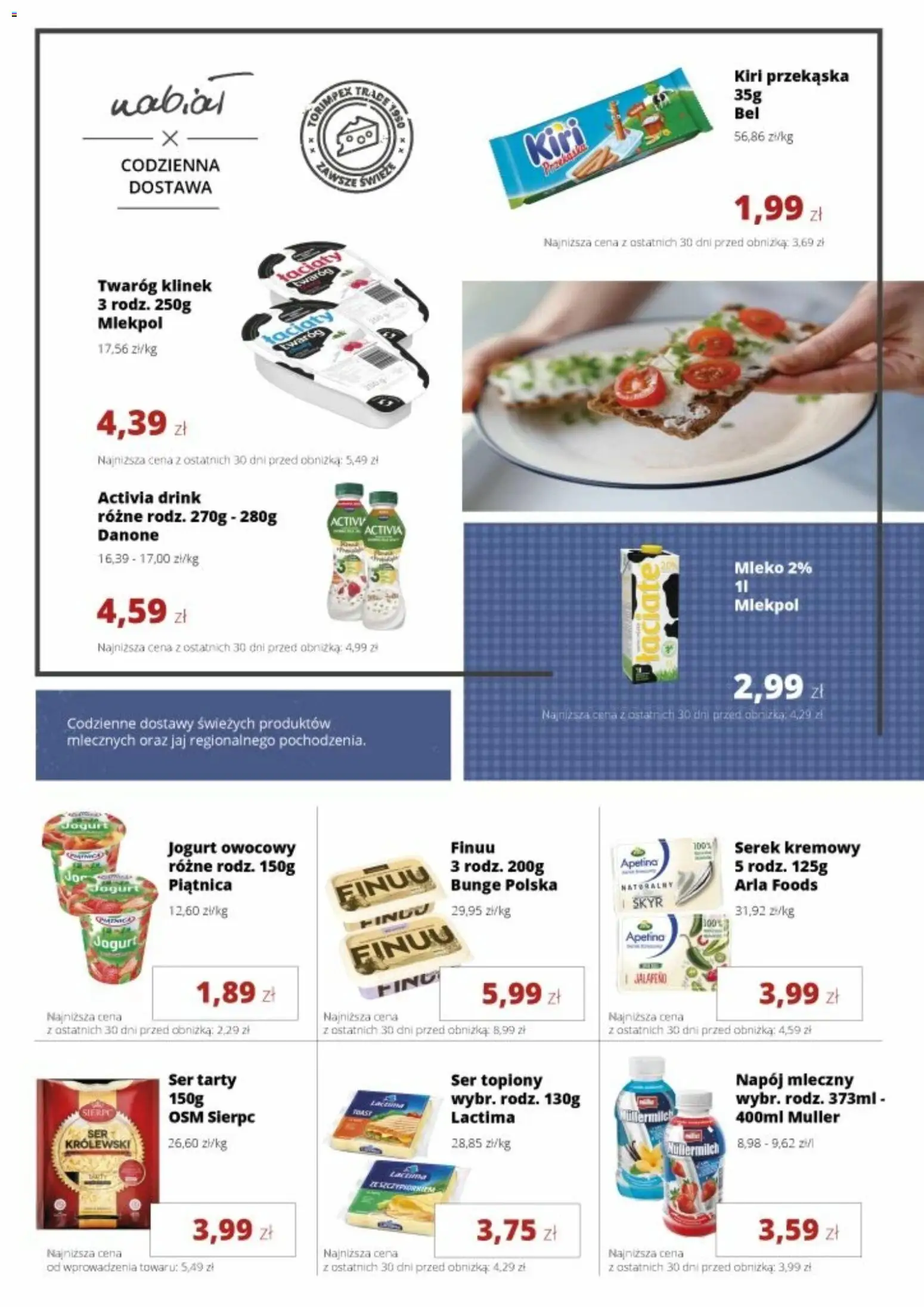 Torimpex gazetka od 07.04.2026 | Strona: 2 | Produkty: Ser topiony, Serek, Ser, Twaróg