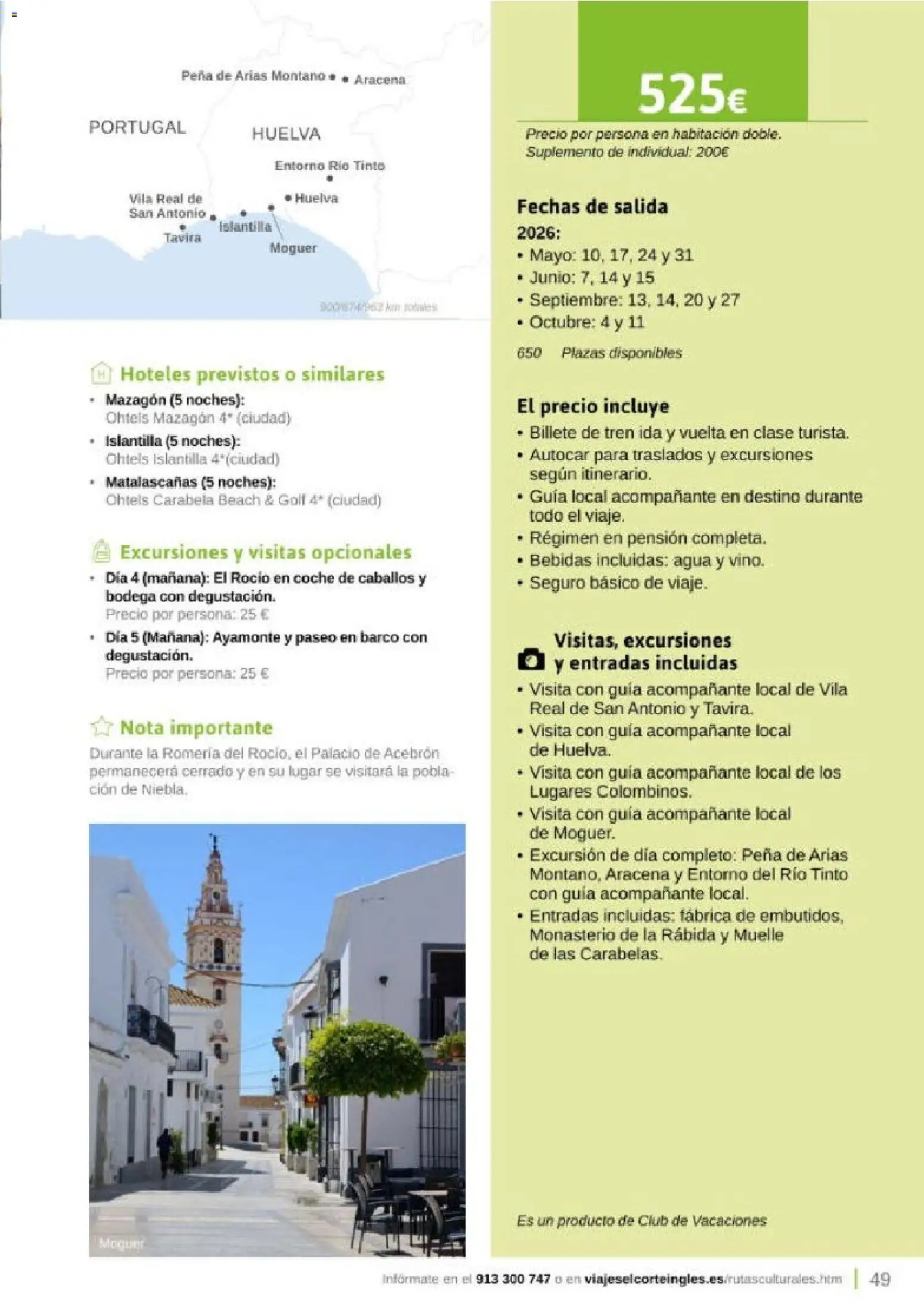 Viajes El Corte Inglés Rutas Culturales de la Comunidad de Madrid │ válido desde el 01.04.2026 | Página: 49