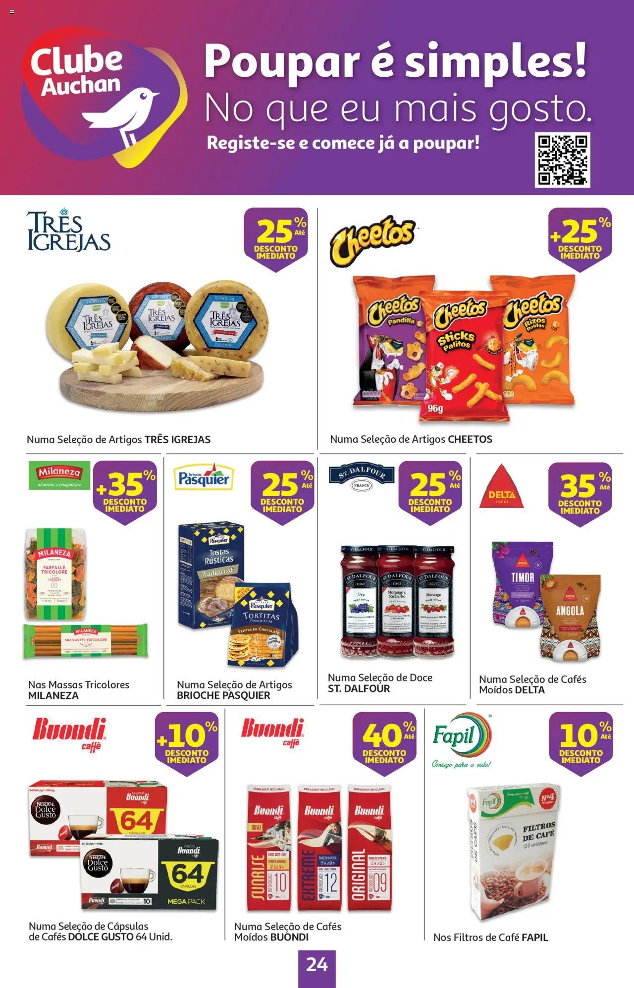 Auchan - Brinquedos de Verão │ válido de 18.06.2025 | Página: 24 | Produtos: Milaneza, Café, Chocolate, Dolce gusto