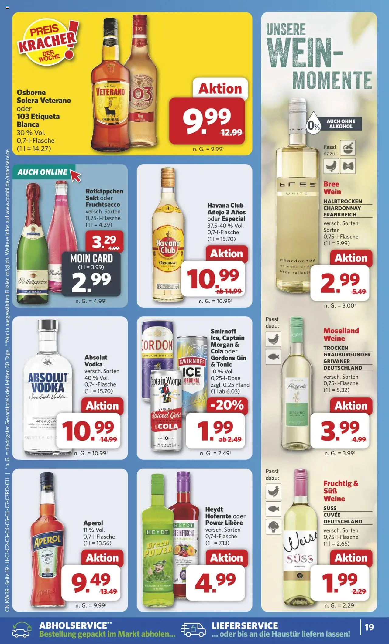 Combi Prospekt 	 – gültig ab 22.09.2025 | Seite: 24 | Produkte: Havana club, Sekt, Bree, Captain morgan