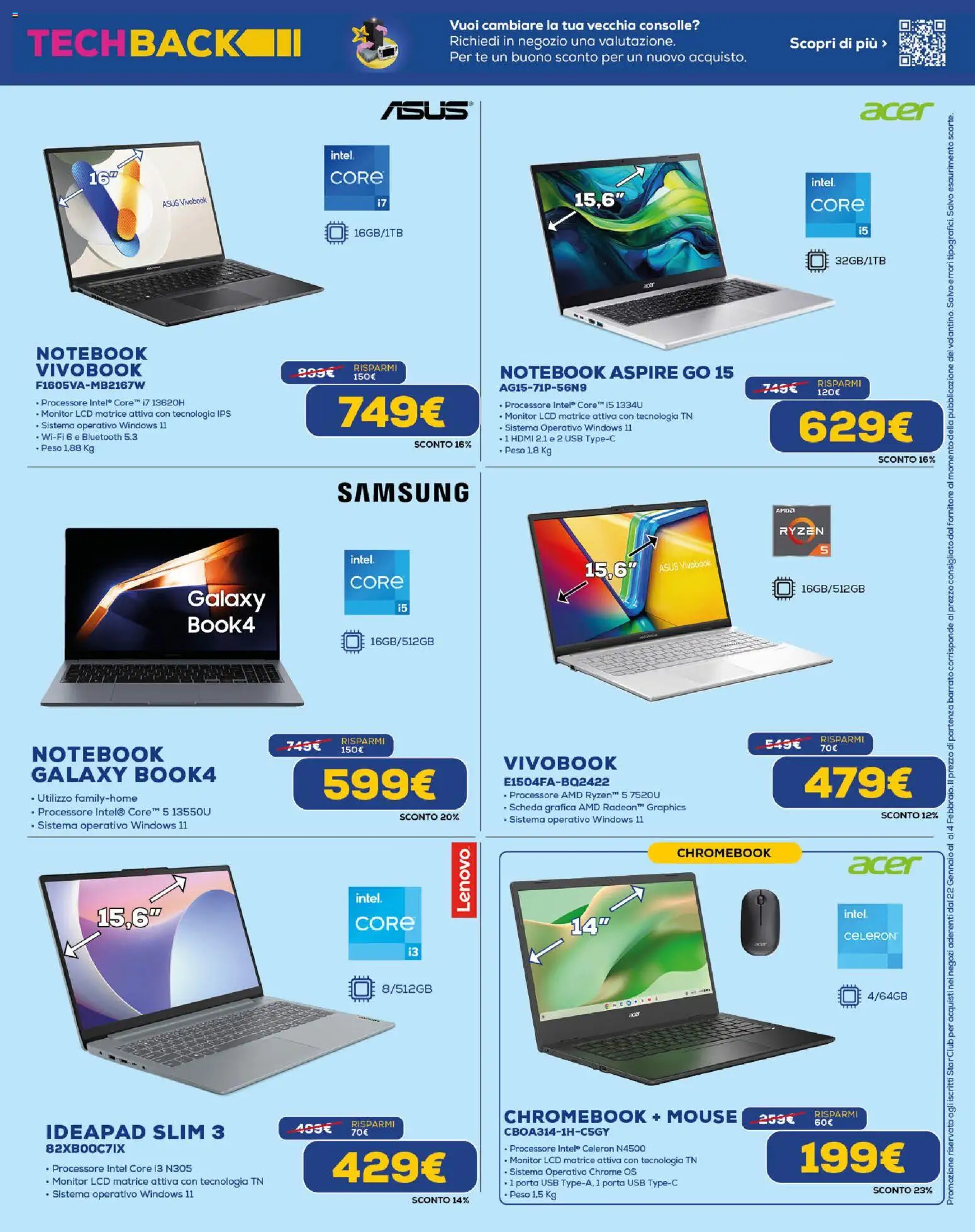 Volantino Euronics del 22.01.2026 | Pagina: 7 | Prodotti: Monitor, Mouse, USB, Samsung