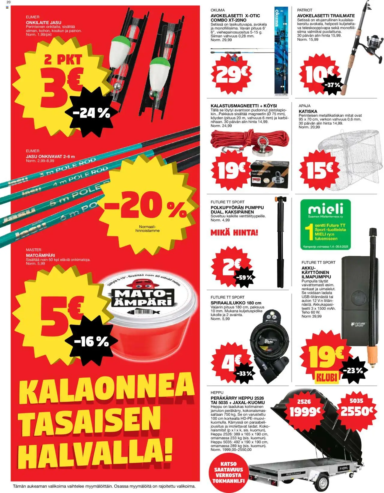  | Sivu: 20 | Tuotteet: Ämpäri, Akku, Pumppu