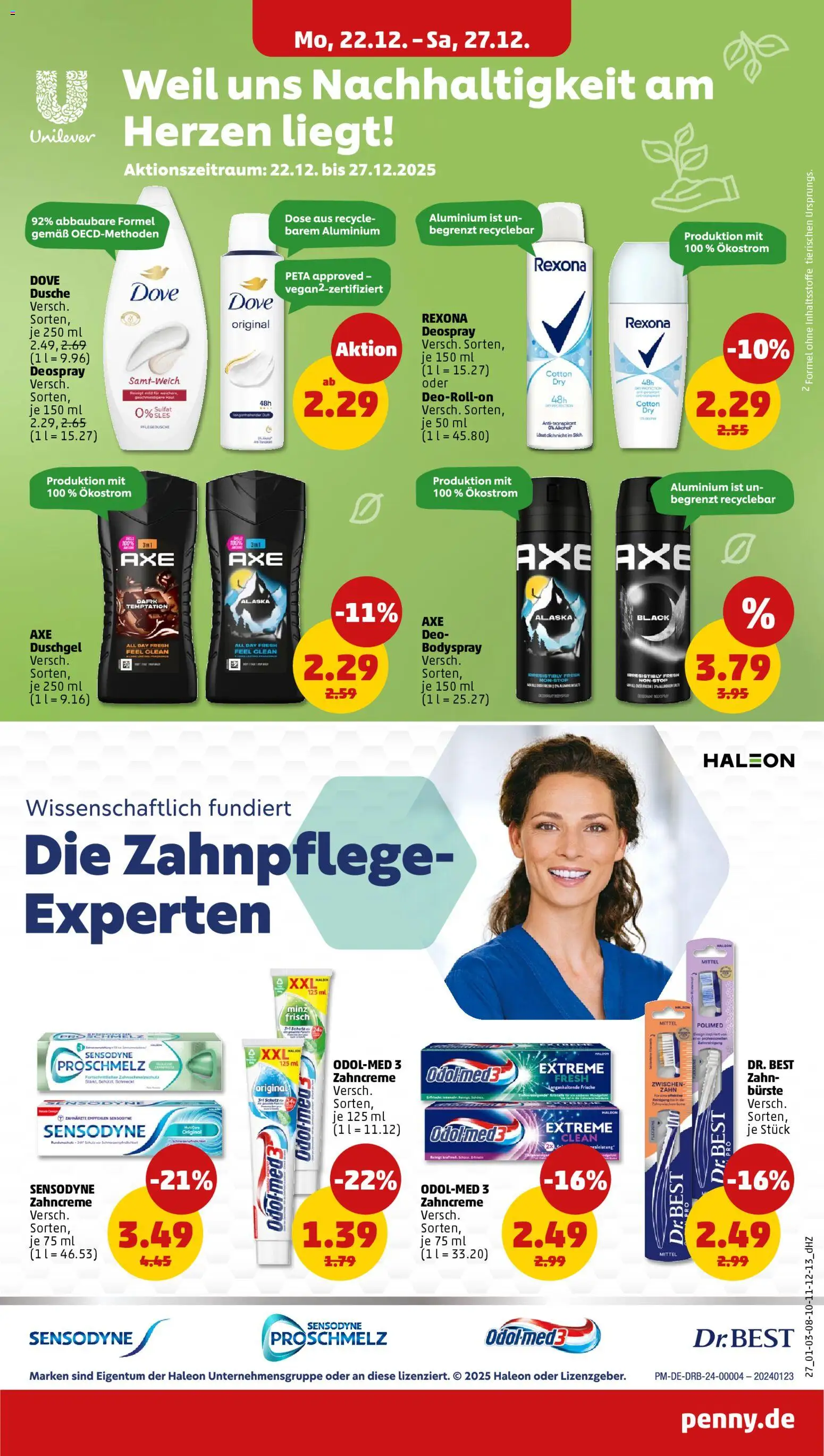 Penny Prospekt 	 – gültig ab 22.12.2025 | Seite: 31 | Produkte: Bürste, Antitranspirant, Axe, Deospray