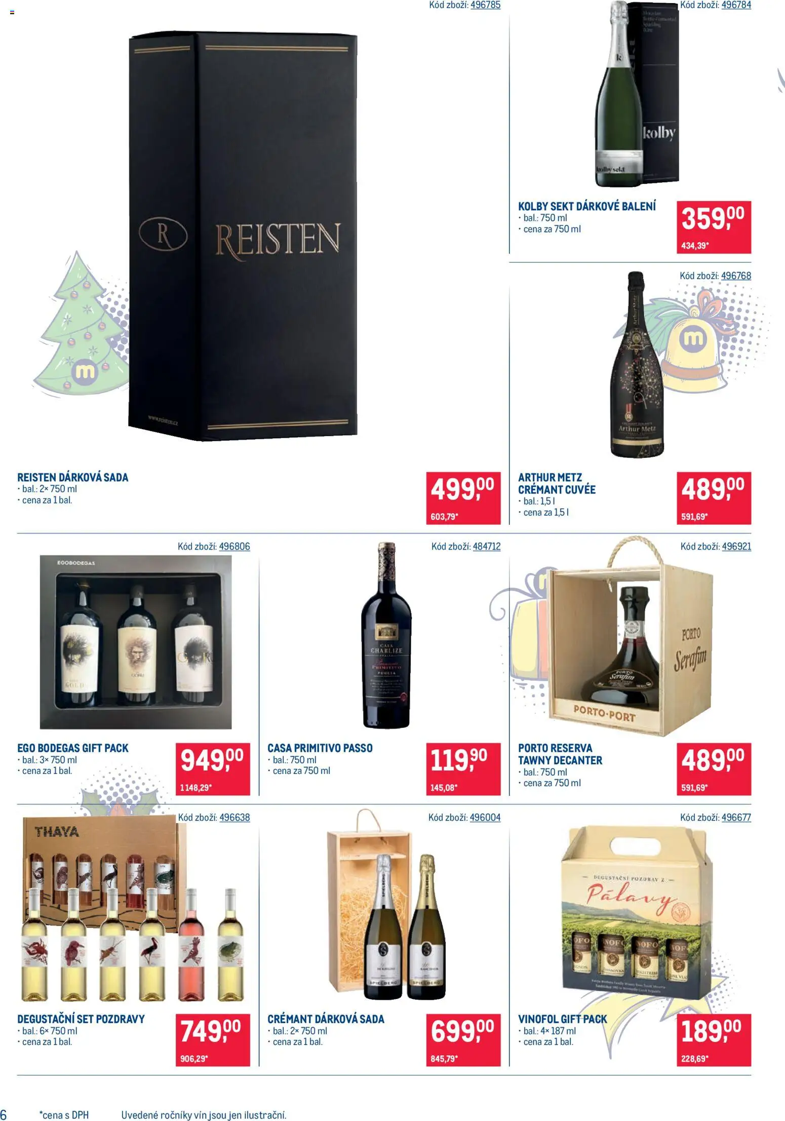 Makro leták - Dárkové balíčky od 22.10.2025 | Strana: 6 | Produkty: Primitivo, Sekt