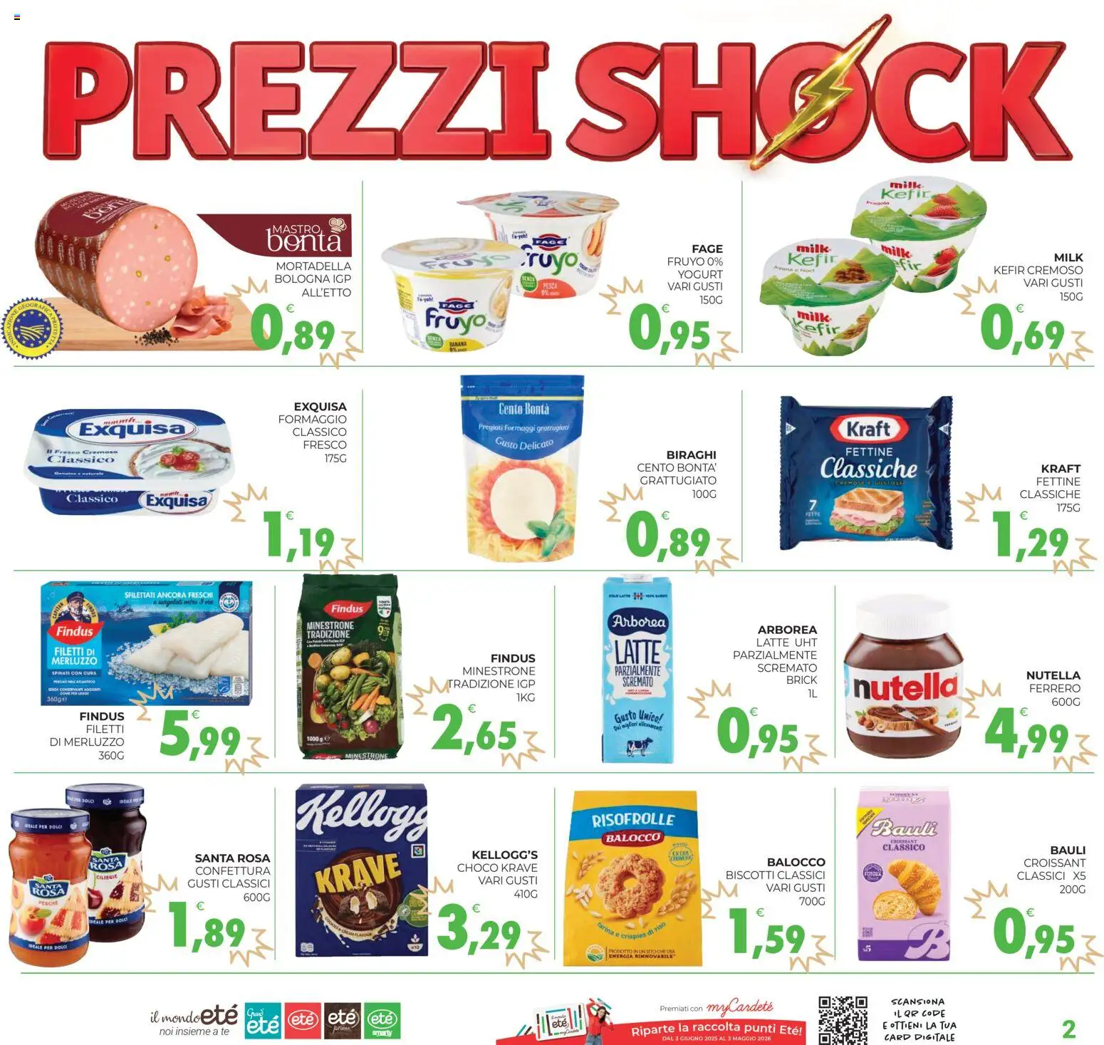 Volantino Eté del 16.01.2026 | Pagina: 2 | Prodotti: Minestrone, Tè, Merluzzo, Formaggio