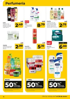 Vista previa Alimerka folleto Asturias válido desde el 01.01.2026 | Página: 36 | Productos: Champú, Gel de afeitar, Aceite, Τυρόπιτα