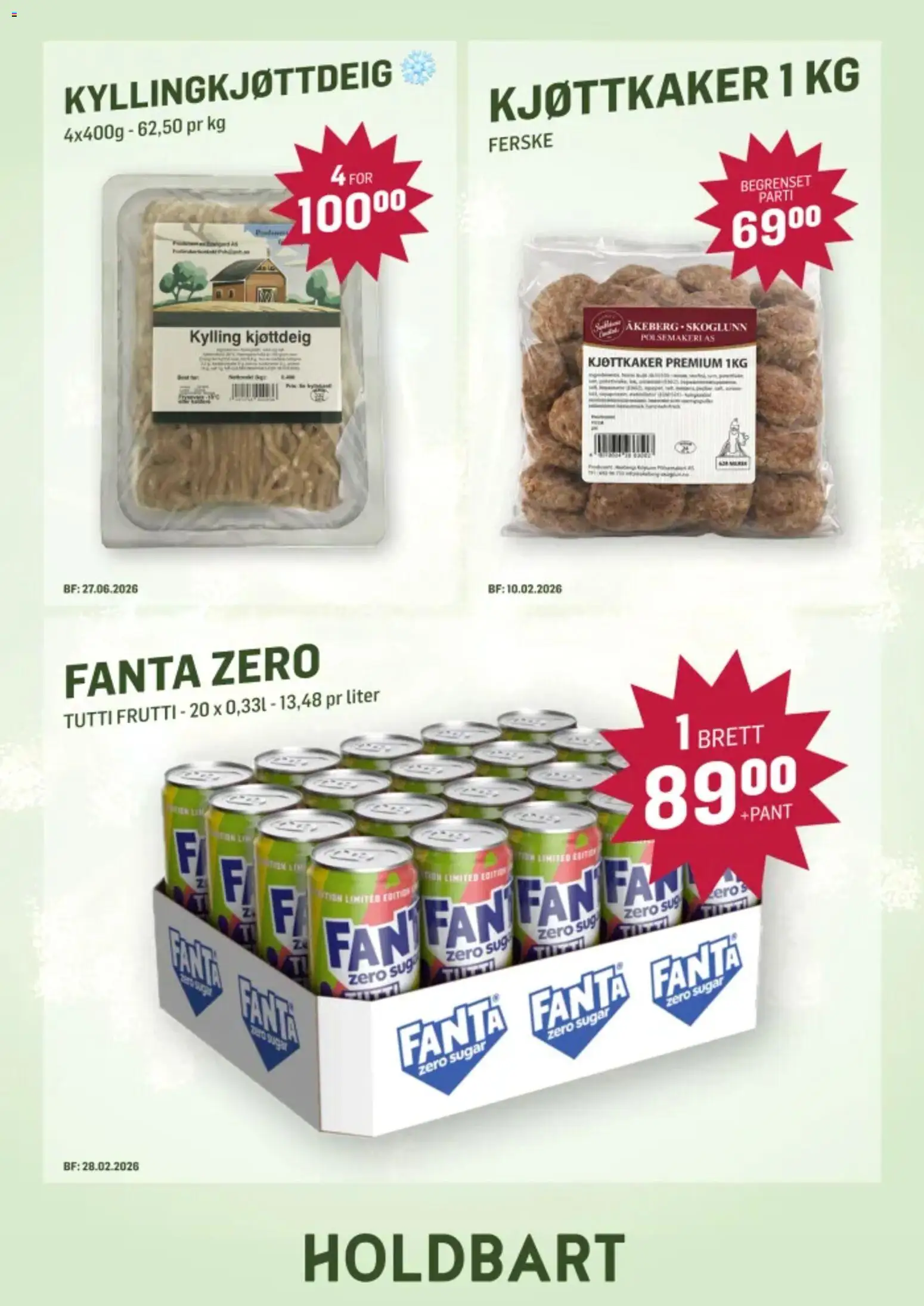 {H1} | Side: 2 | Produkter: Bronzing pearls, Kylling, Kjøttkaker, Kjøttdeig