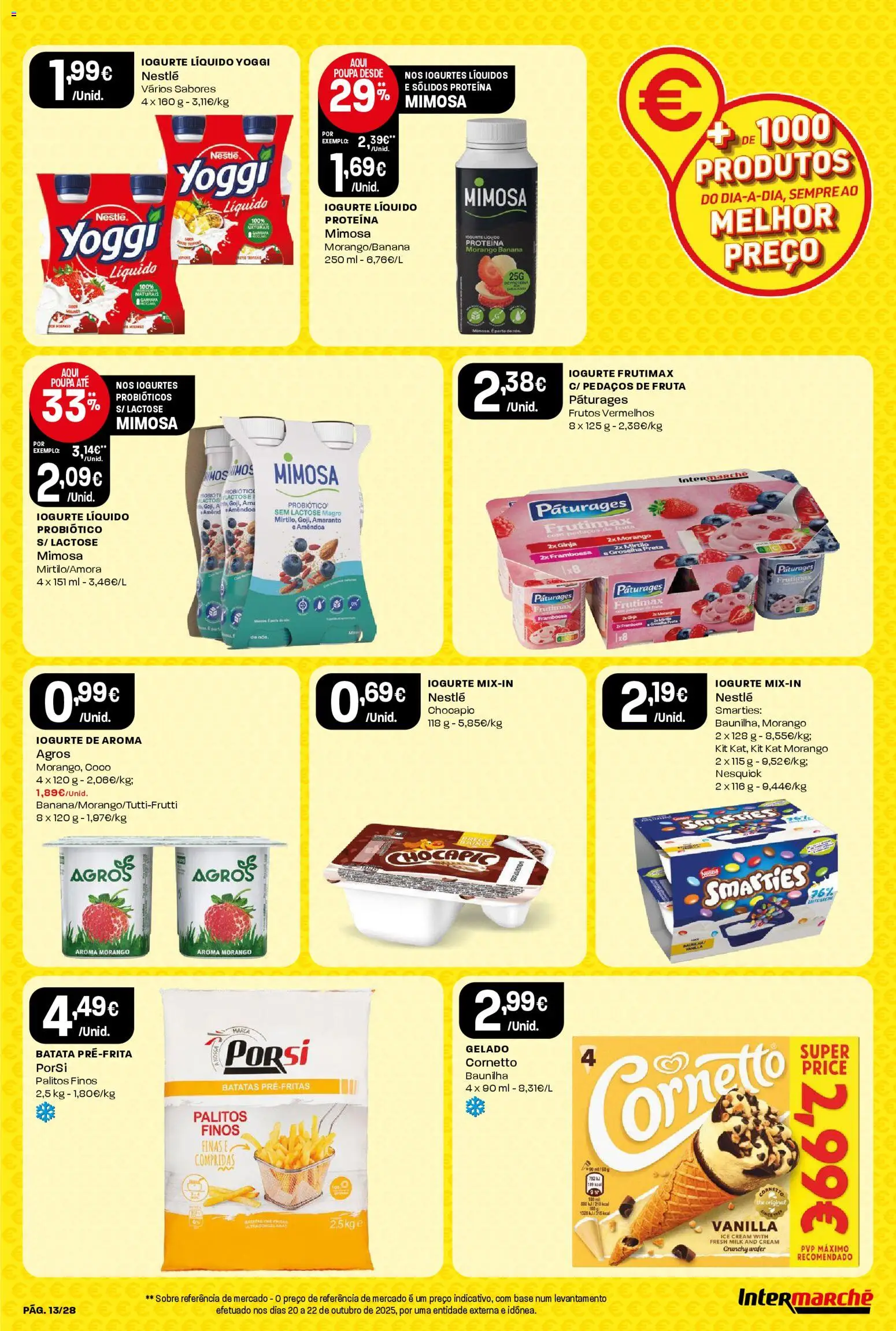Intermarché Black Friday │ válido de 27.11.2025 | Página: 13 | Produtos: Banana, Probióticos, Iogurtes, Iogurte