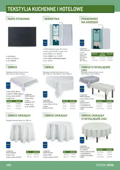 Pogląd oferty "Makro Gazetka - Profesjonalna Gastronomia" - ważna od 01.02.2026 | Strona: 152 | Produkty: Krzesło, Olej, Tekstylia