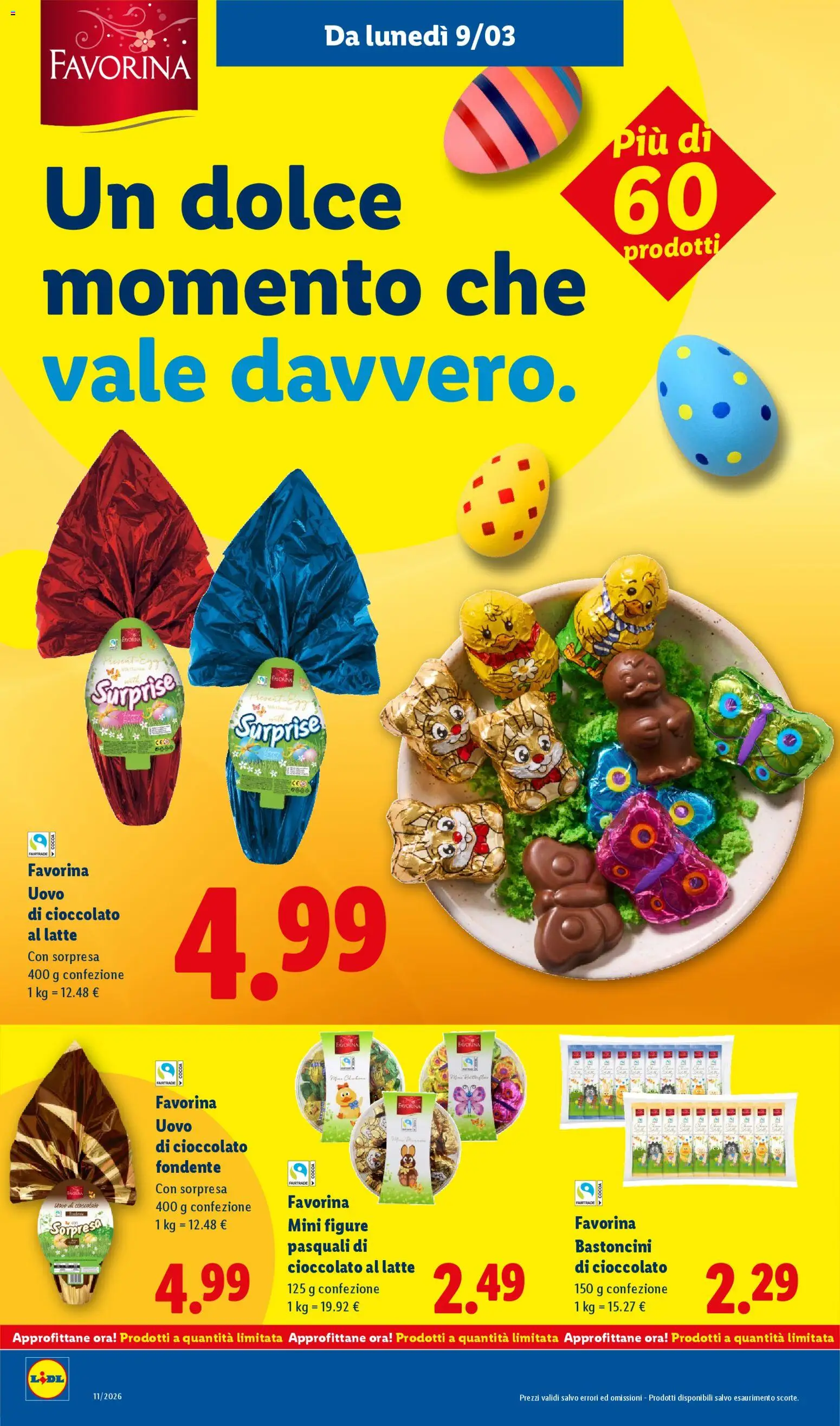Volantino Lidl del 09.03.2026 | Pagina: 20 | Prodotti: Cioccolato, Latte