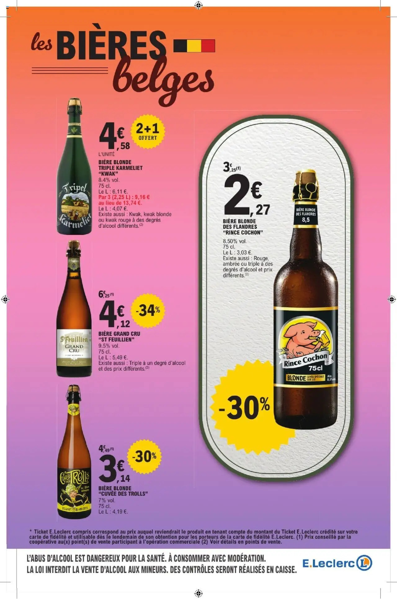 {H1} | Page: 11 | Produits: Bière blonde, Bière