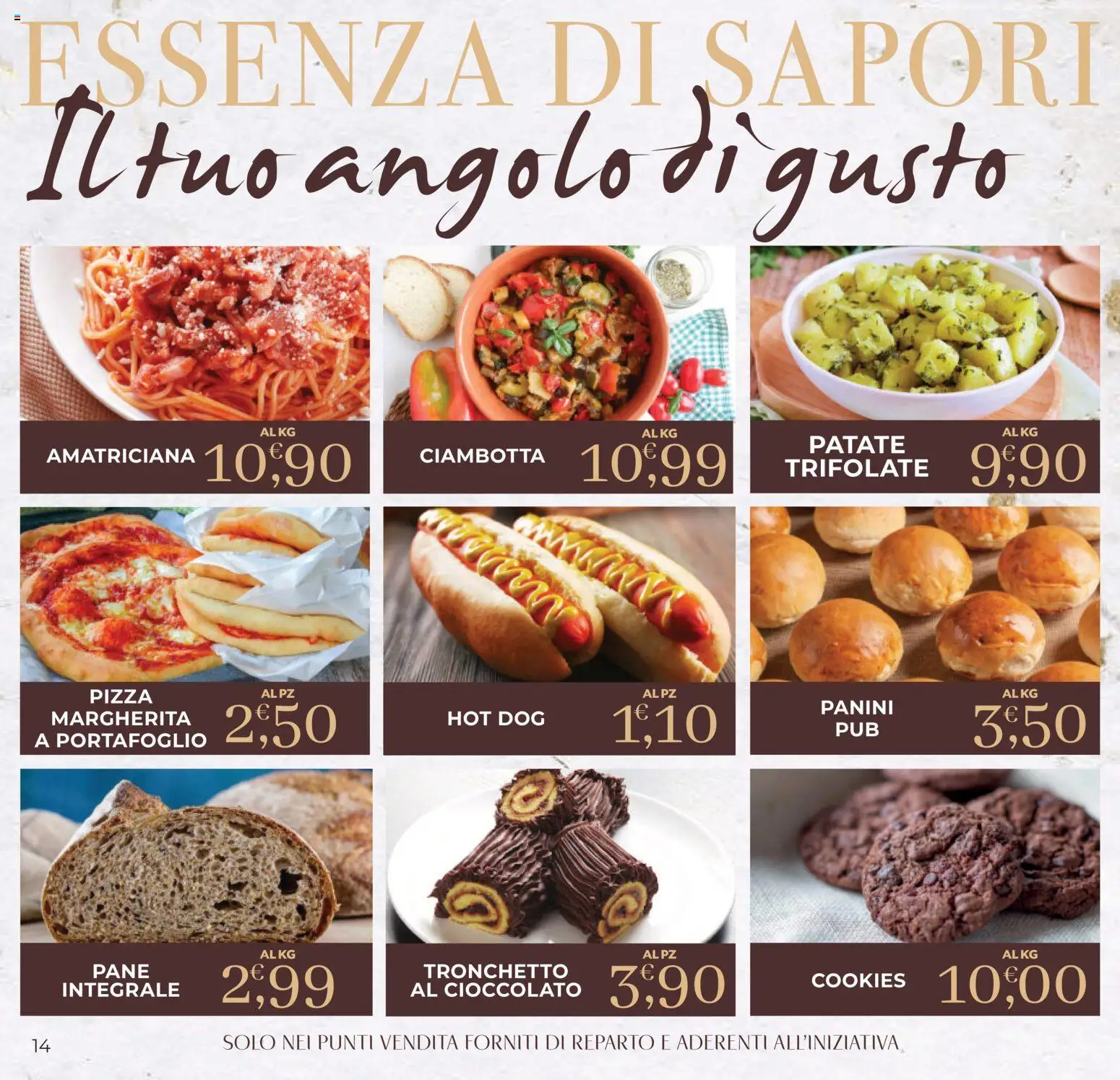 Volantino Eté del 27.02.2026 | Pagina: 14 | Prodotti: Pane, Cioccolato, Pizza, Portafoglio