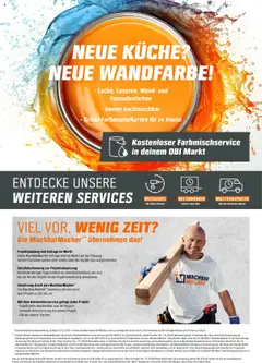 Obi - Markenküchen nach Maß ab 31.07.2025 gültig | Seite: 24 | Produkte: Küche, Wandfarbe