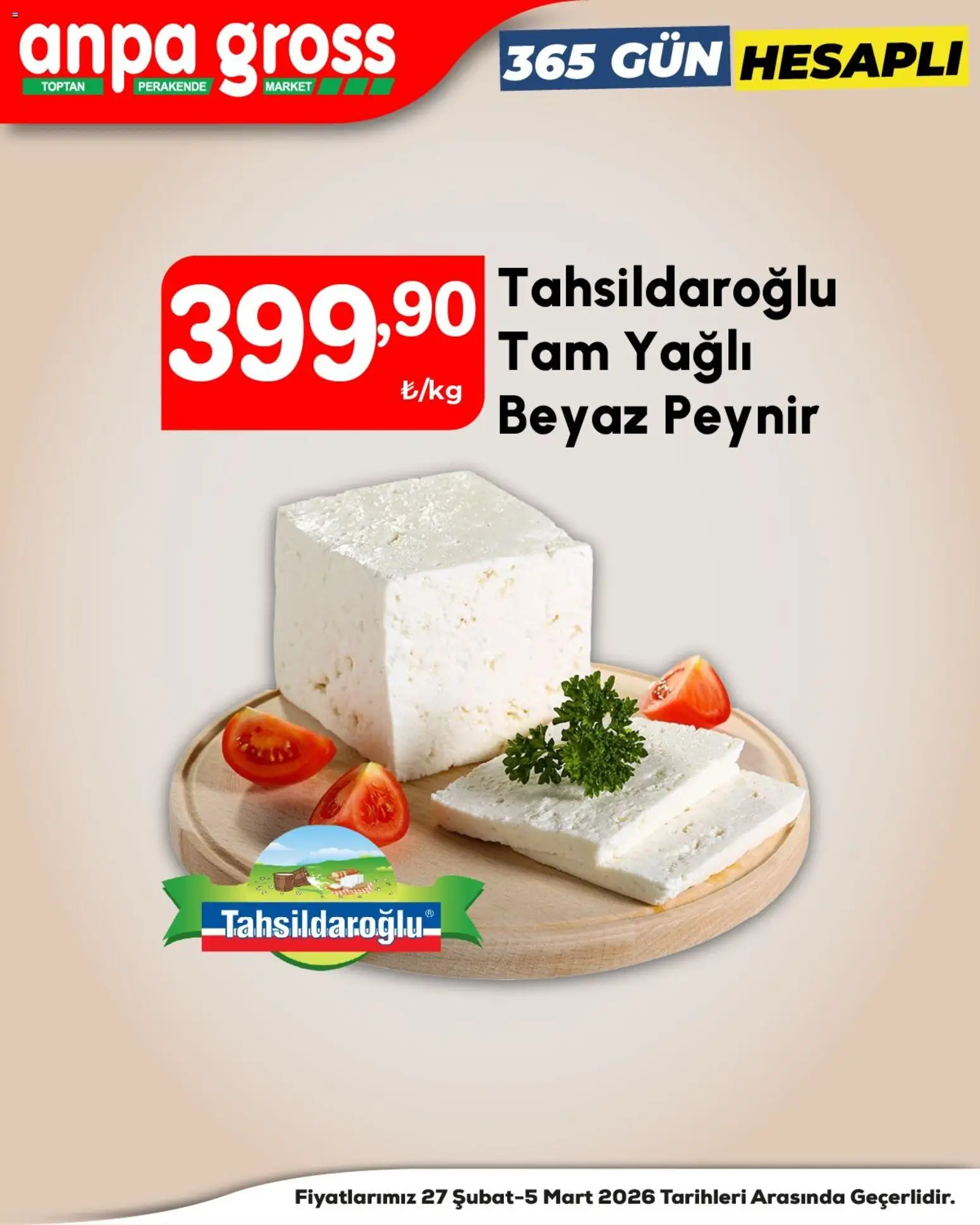 Anpa Gross Katalog - 27.02.2026 tarihinden itibaren geçerlidir | Sayfa: 8 | Ürünler: Peynir