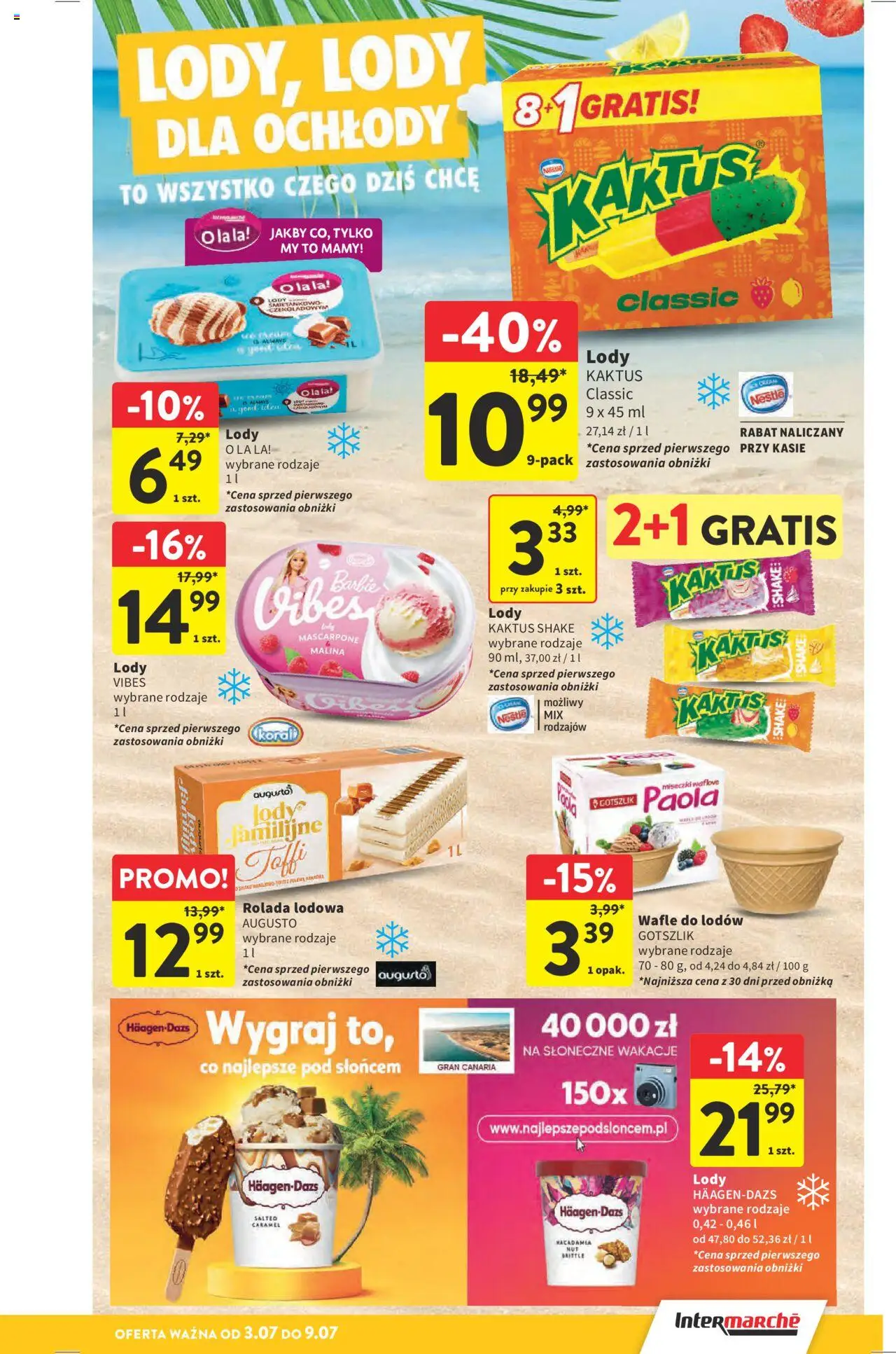 Intermarche Gazetka od 03.07.2025 | Strona: 23 | Produkty: Malina, Barbie, Mascarpone, Lody Kaktus