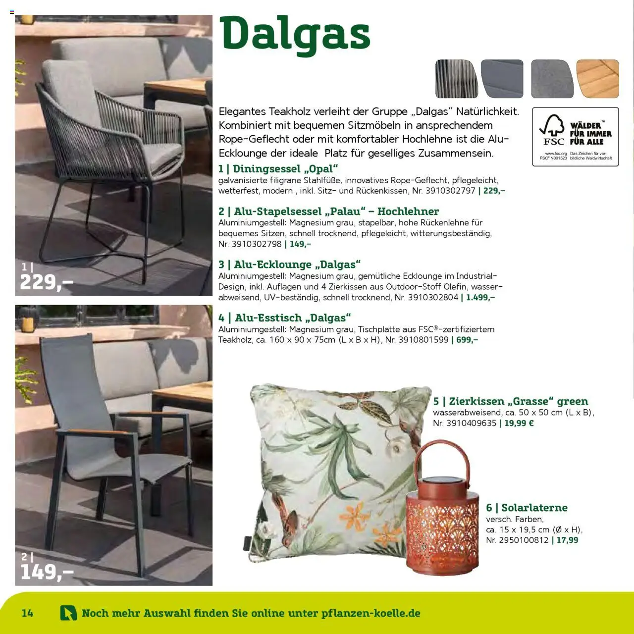 Pflanzen-Kölle Gartenmöbel Katalog 2025 – gültig ab 22.01.2025 | Seite: 14 | Produkte: Wasser