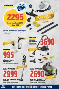 Forhåndsvisning av Obs Bygg kundeavis gyldig fra 01.12.2025 | Side: 3 | Produkter: Dampvasker, Vindusvasker, Støvsuger, Batteri