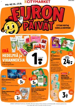 Katso K-Citymarket tarjoukset voimassa alkaen 25.08.2025