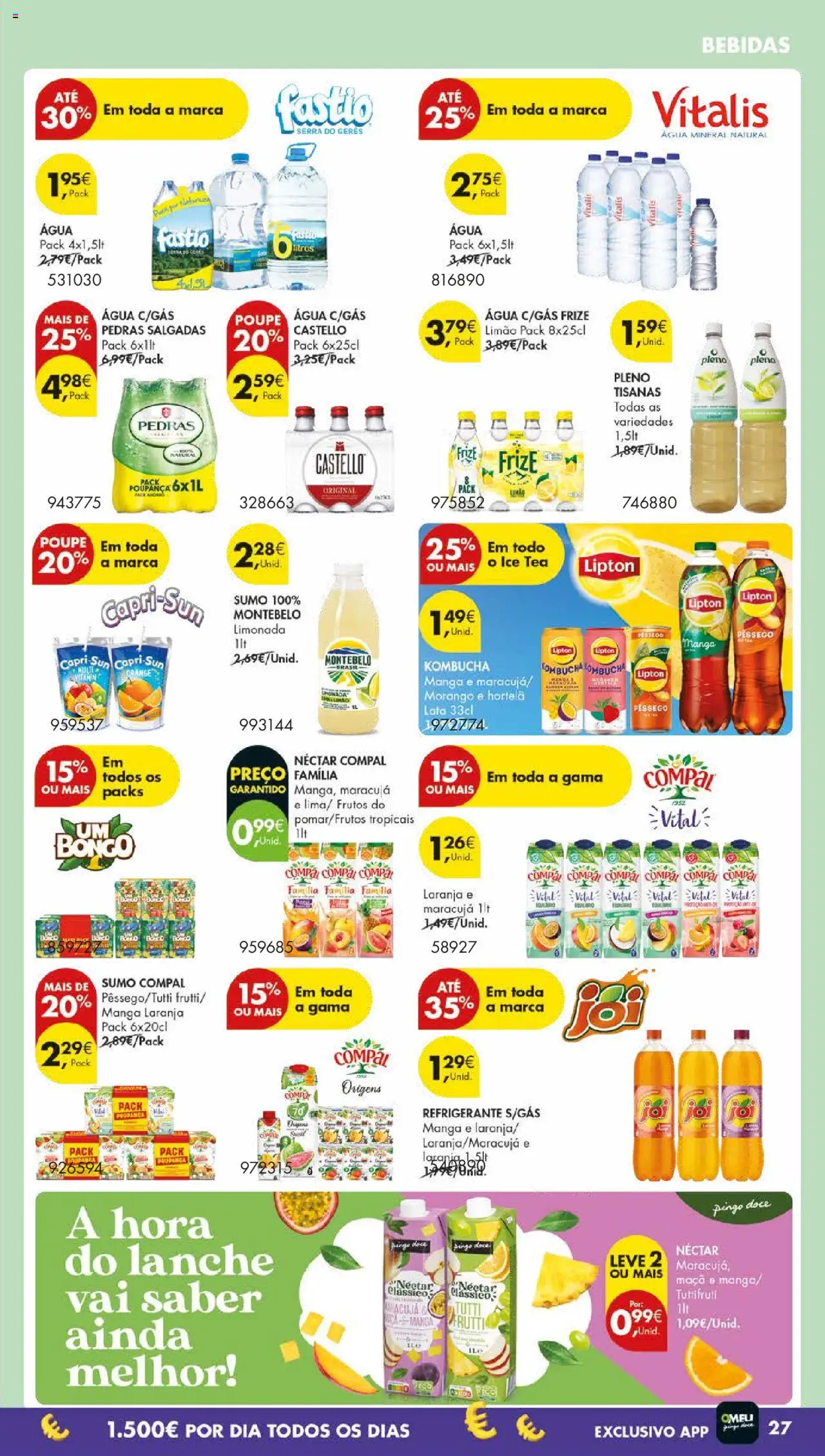 Pingo Doce folheto │ válido de 30.09.2025 | Página: 29 | Produtos: Agua, Sumo, Água mineral, Soda