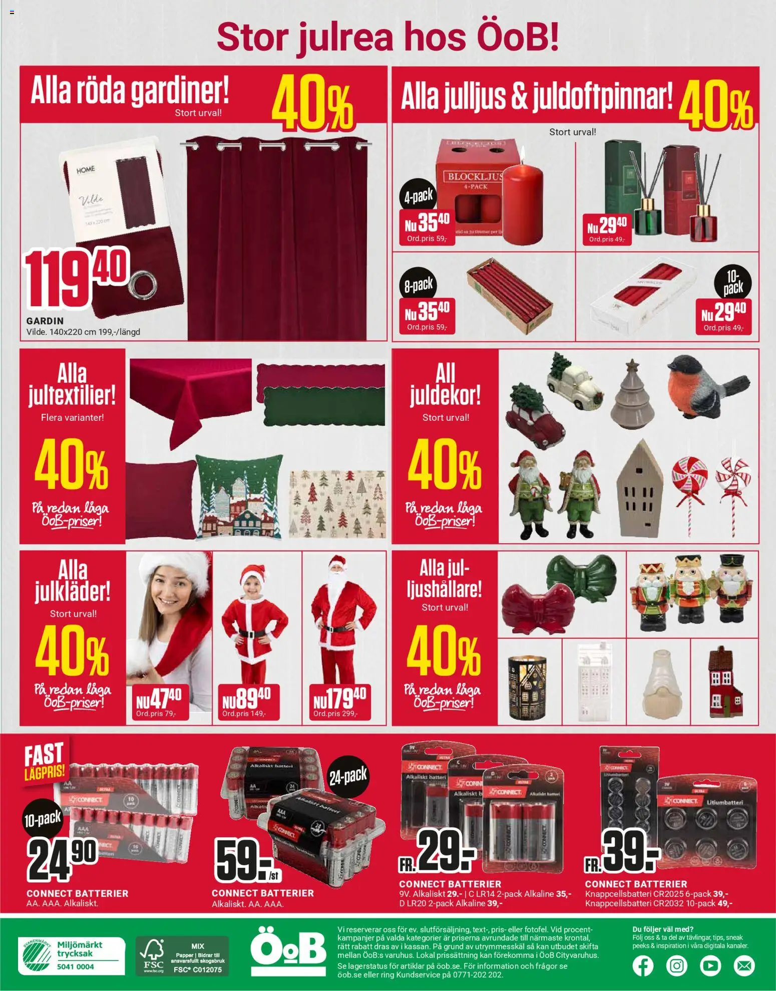 ÖoB reklamblad aktuell från 26.12.2025 | Sida: 9 | Produkter: Batterier, Gardin, Ring, Papper