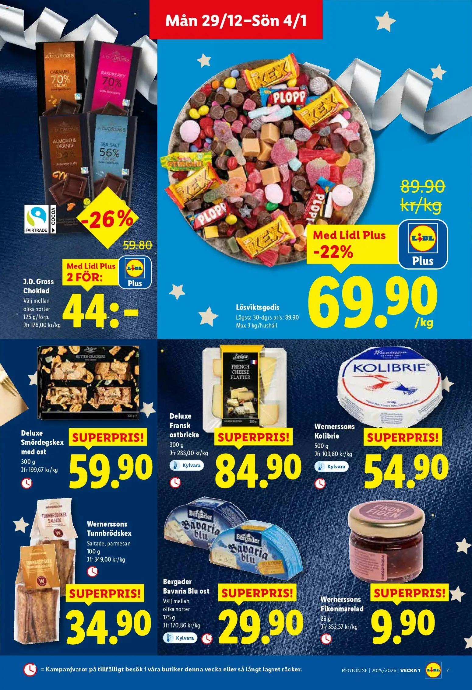 Lidl reklamblad aktuell från 29.12.2025 | Sida: 7 | Produkter: Ost, Choklad