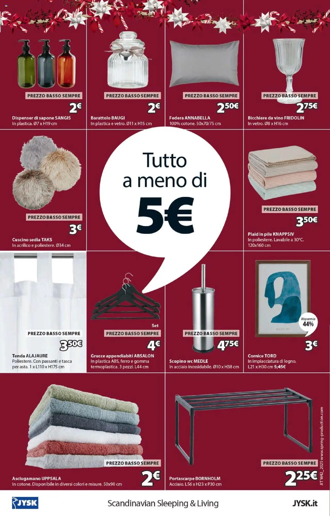 Volantino JYSK del 16.10.2025 | Pagina: 16 | Prodotti: Scopino, Vino, Asciugamano, Appendiabiti