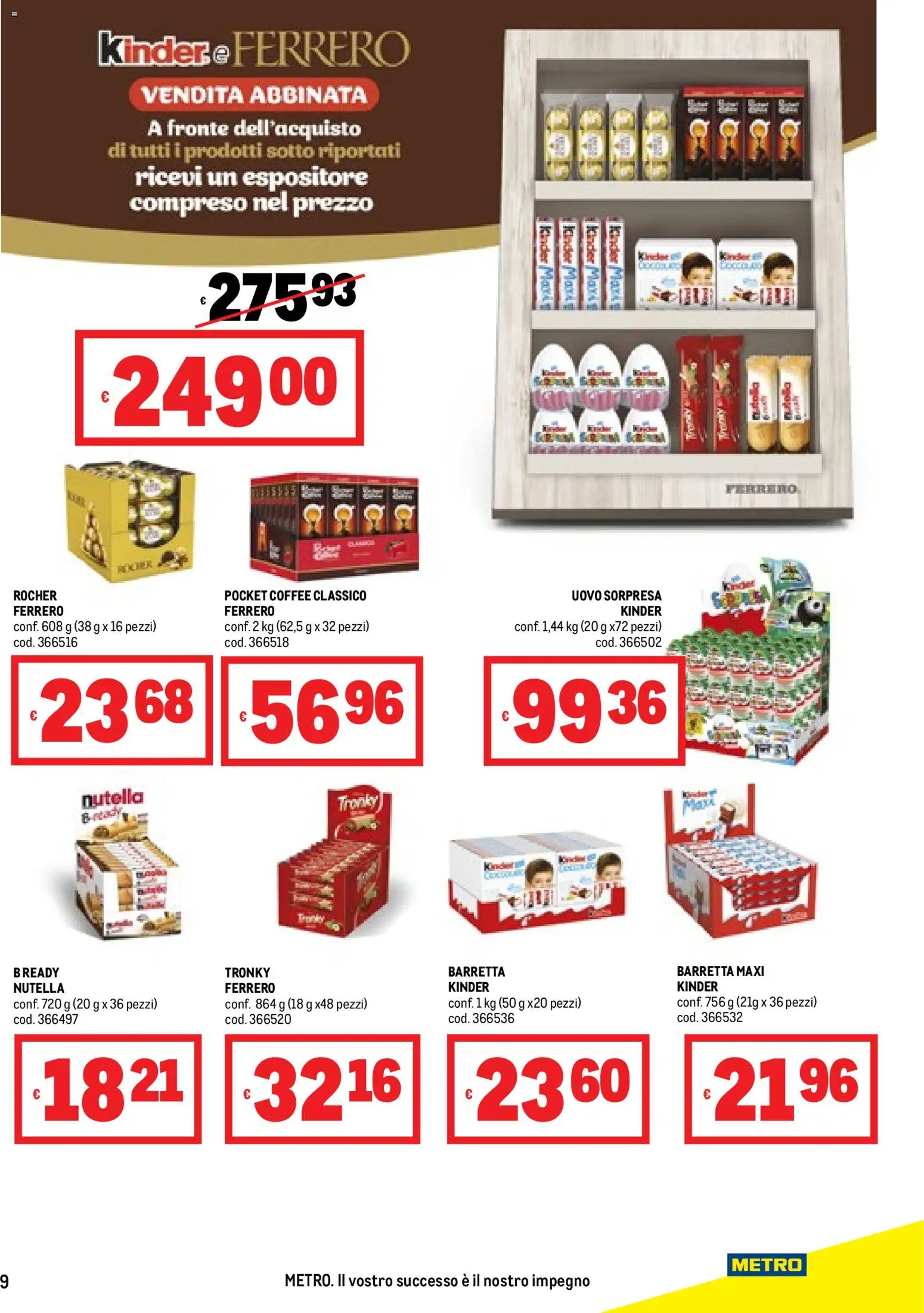 Volantino Metro del 23.10.2025 | Pagina: 9 | Prodotti: Nutella, Barretta