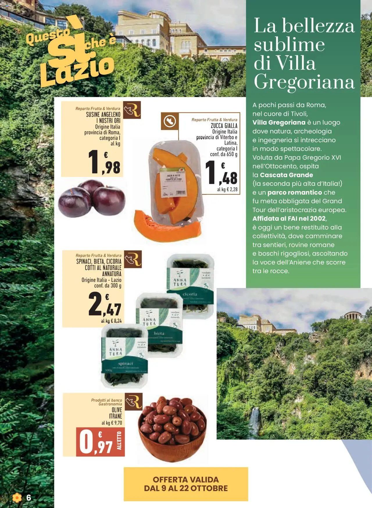 Volantino Conad del 09.10.2025 | Pagina: 6 | Prodotti: Frutta, Olive, Zucca, Susine