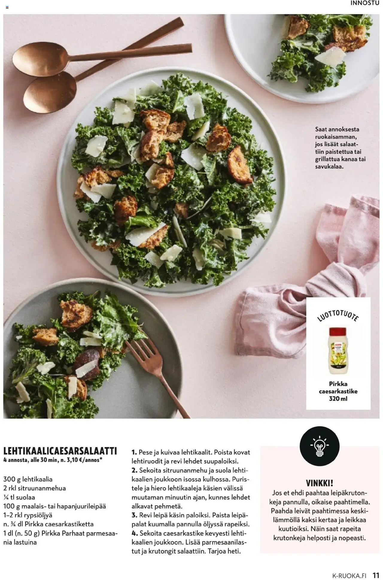 K-Market - K-Ruoka – voimassa 01.10.2025 alkaen | Sivu: 11 | Tuotteet: Suola, Leipä