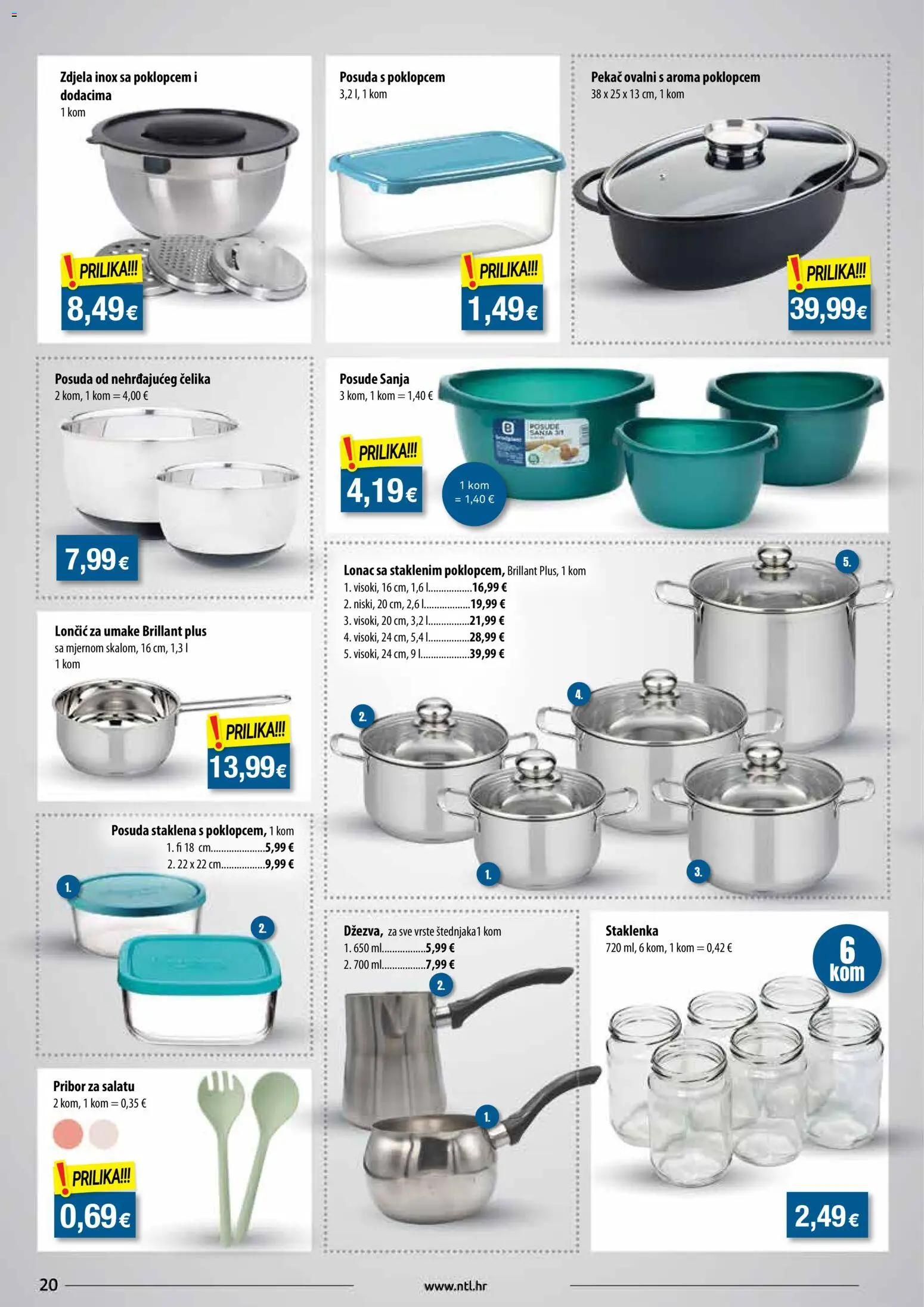 NTL katalog | vrijedi od 08.04.2026 | Stranica: 20 | Proizvodi: Zdjela, Lonac