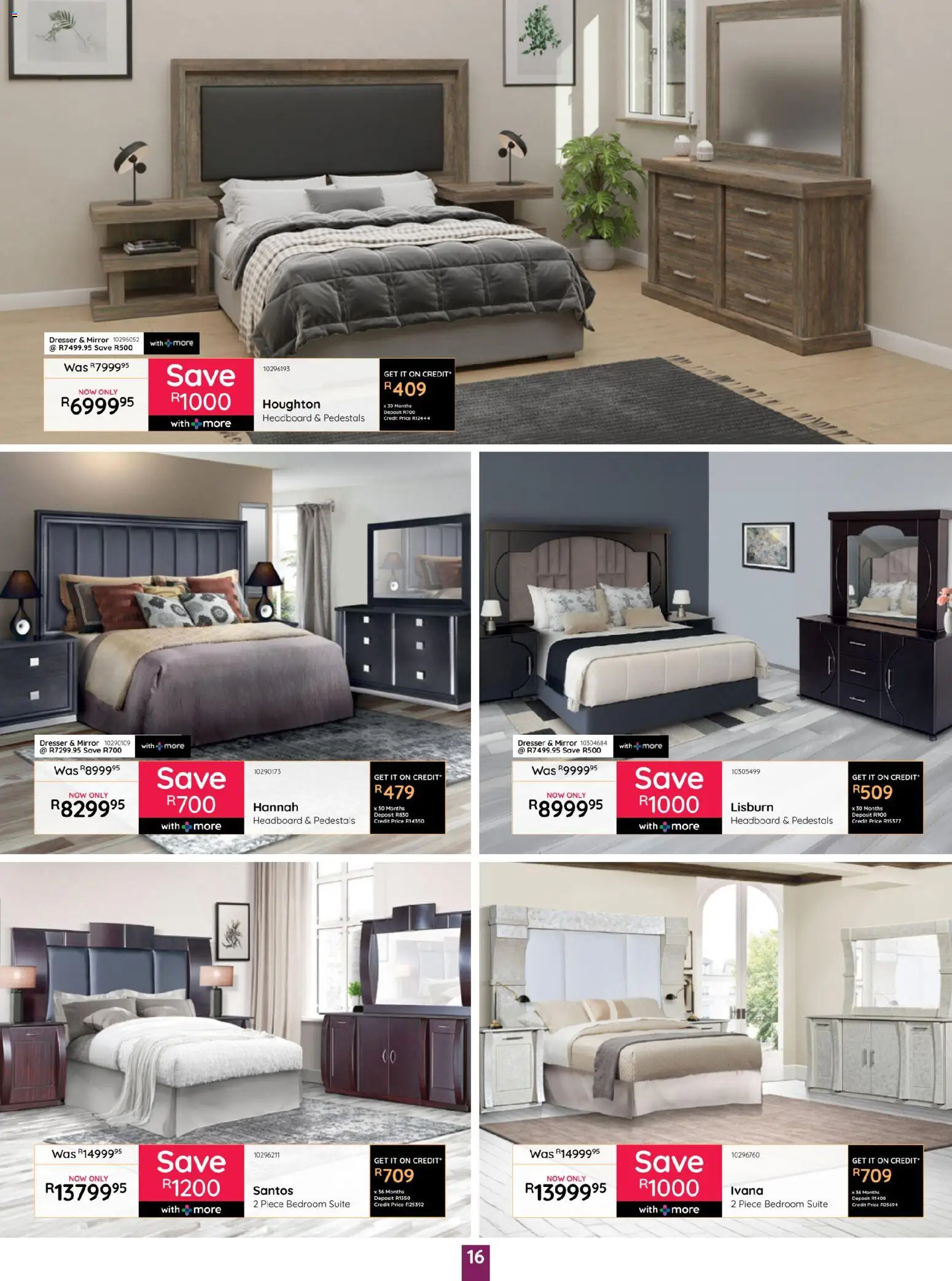 New Bradlows catalogue – valid from 19.03.2026 | Page: 16 | Products: Headboard, Mirror