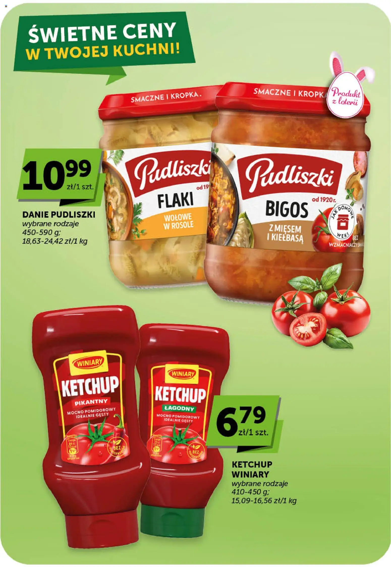 Euro Sklep gazetka - Minimarket od 09.04.2026 | Strona: 14 | Produkty: Kiełbasa, Ketchup, Flaki